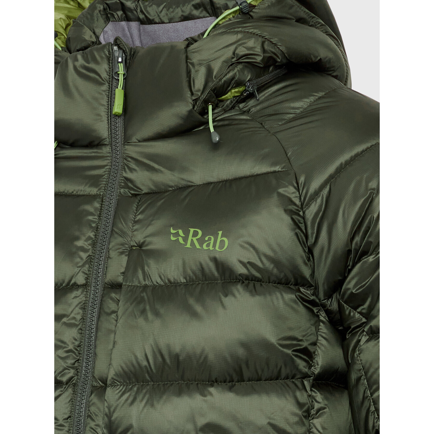 Rab Пухено яке Axion Pro QDE-64-ARM-MED Зелен Regular Fit - Pepit.bg
