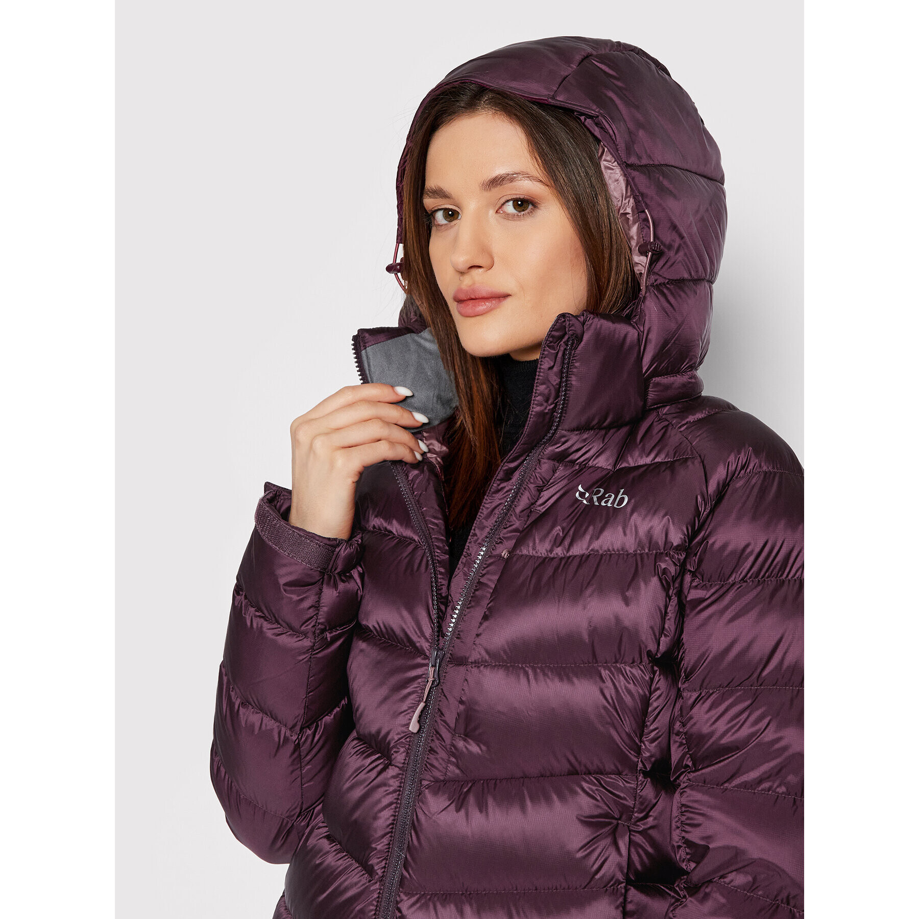Rab Пухено яке Axion Pro QDE-65-EGG-10 Виолетов Regular Fit - Pepit.bg