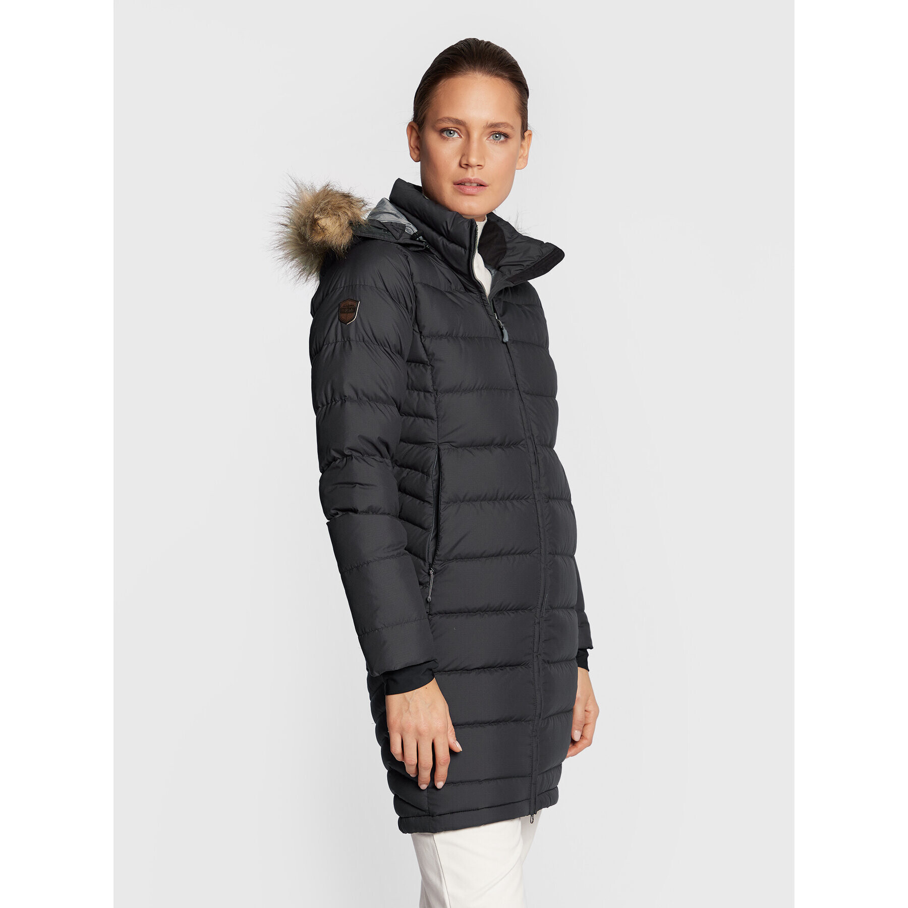 Rab Пухено яке Deep Cover QDB-33-BLK-08 Черен Regular Fit - Pepit.bg