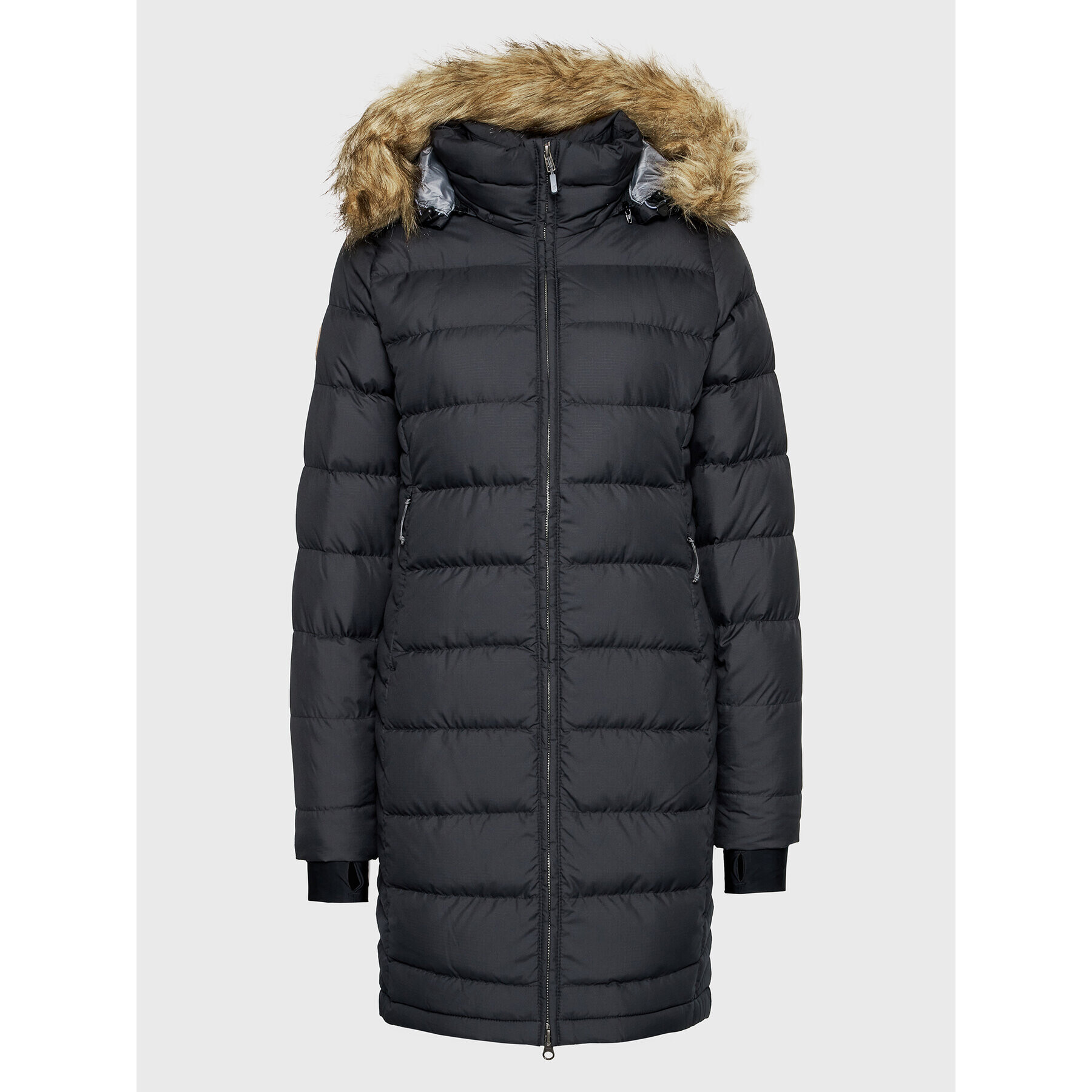 Rab Пухено яке Deep Cover QDB-33-BLK-08 Черен Regular Fit - Pepit.bg