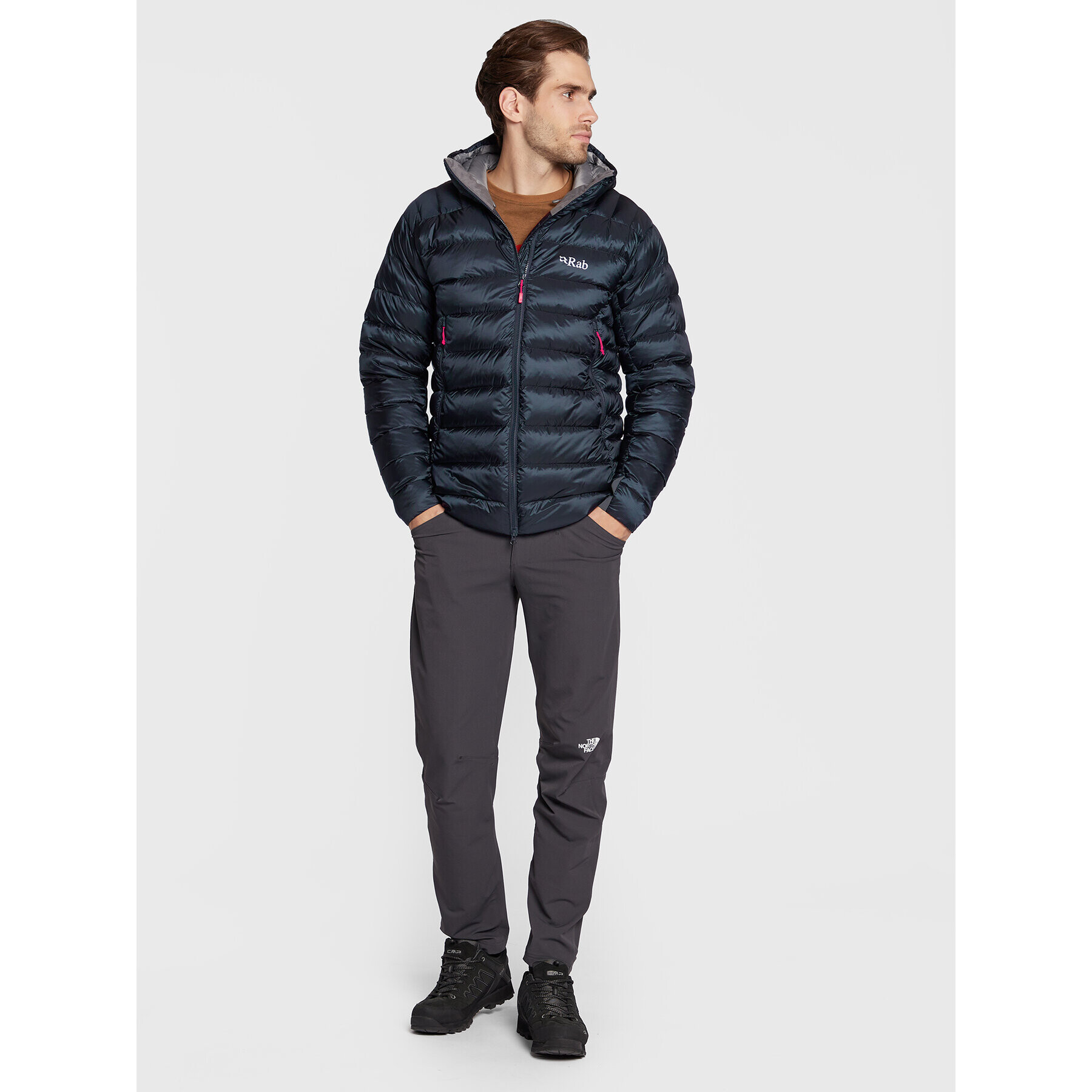 Rab Пухено яке Electron Pro QDN-85-BE-L Тъмносин Regular Fit - Pepit.bg