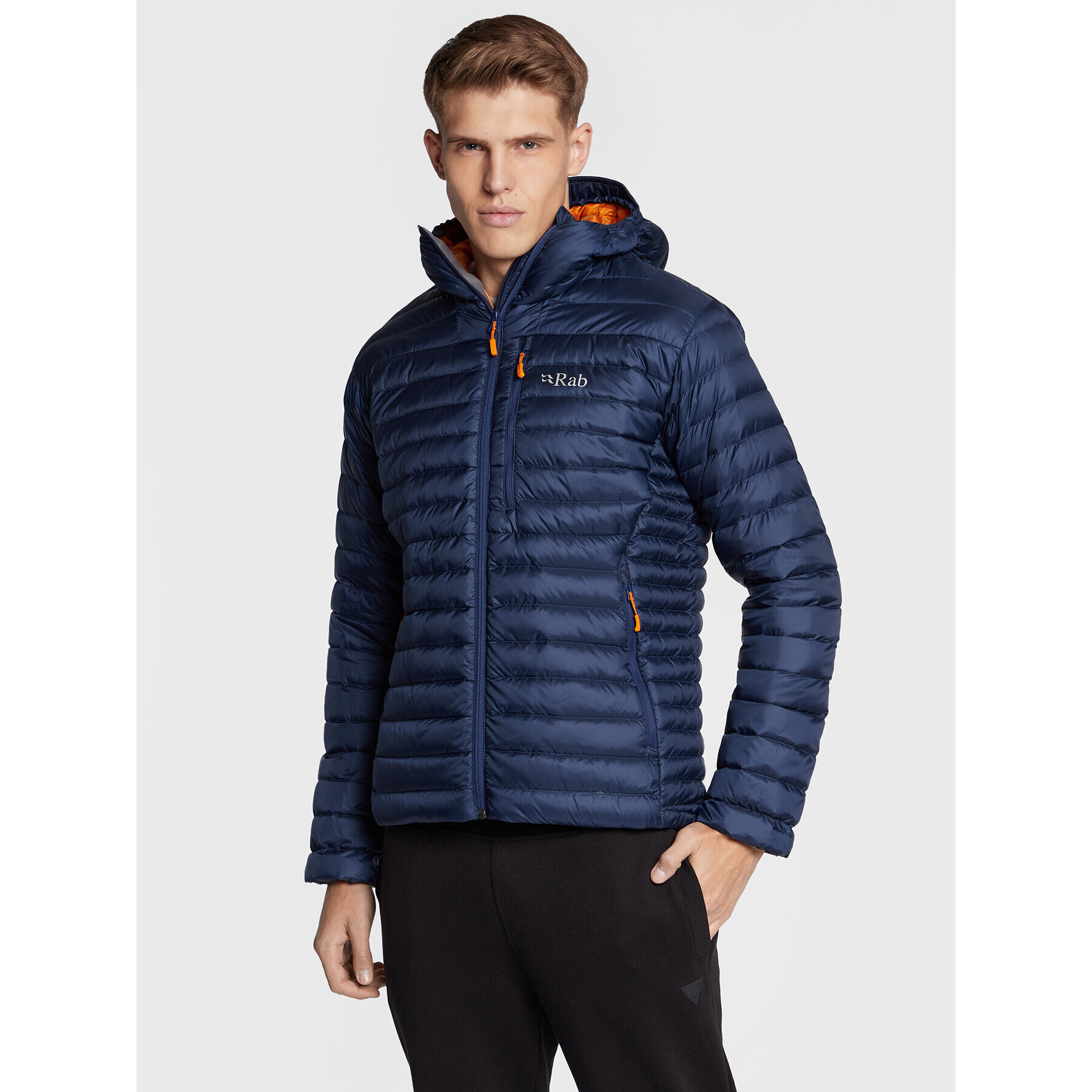 Rab Пухено яке Microlight Alpine QDB-12-DIM-LRG Тъмносин Regular Fit - Pepit.bg