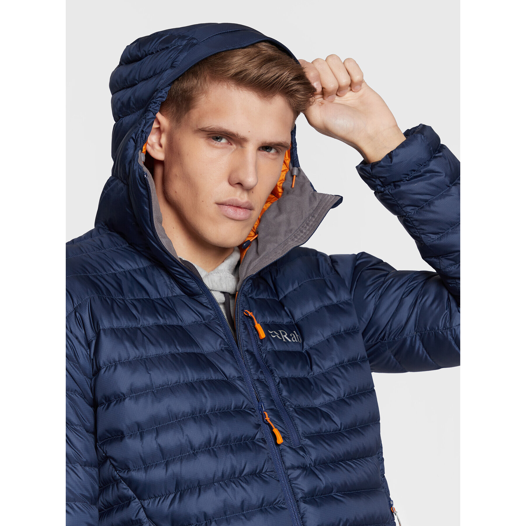Rab Пухено яке Microlight Alpine QDB-12-DIM-LRG Тъмносин Regular Fit - Pepit.bg