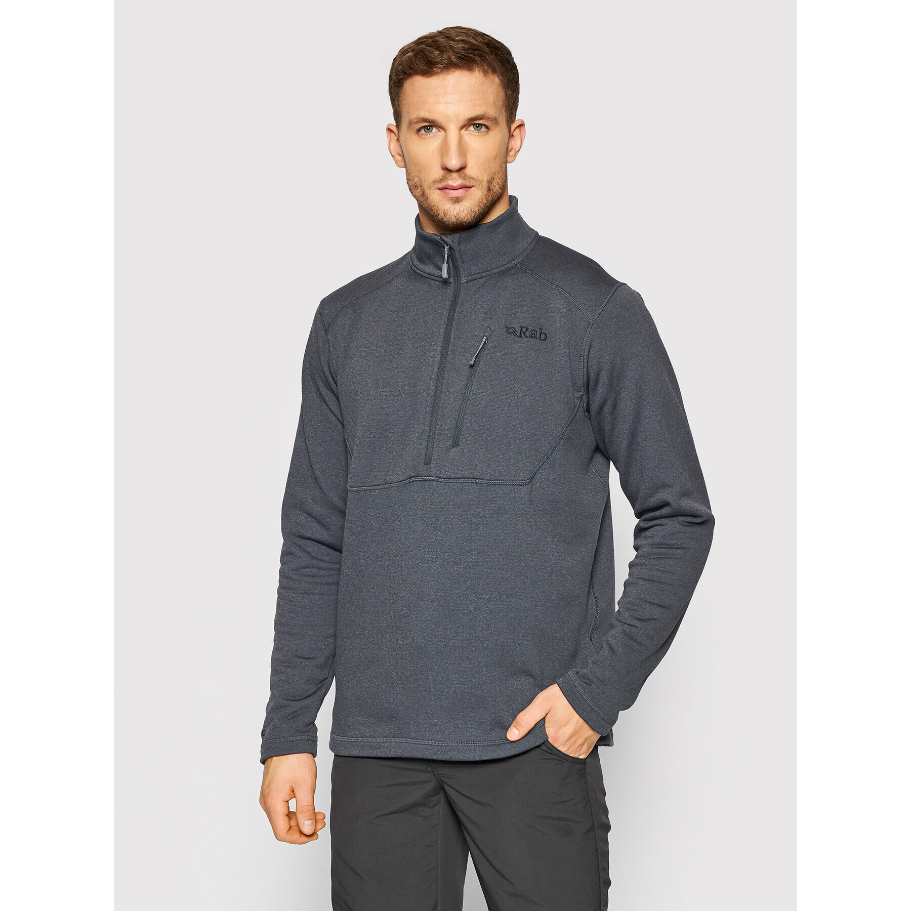 Rab Суитшърт Geon QFE-97-BL-L Сив Regular Fit - Pepit.bg