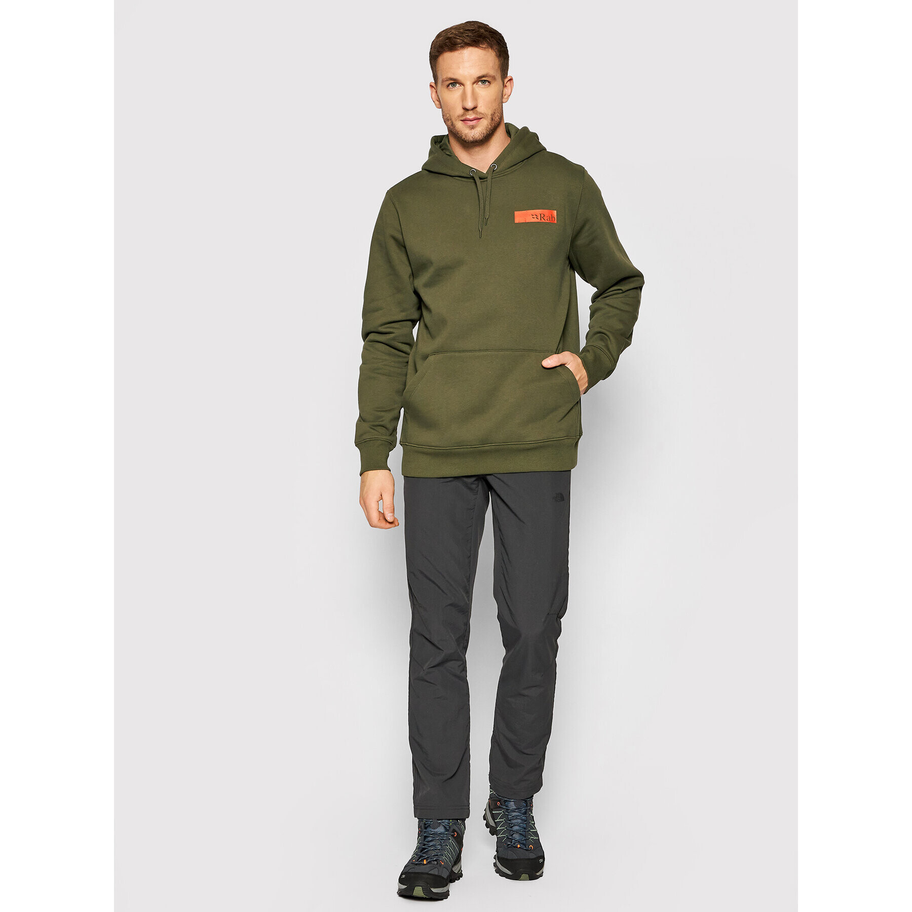 Rab Суитшърт Voyage QCB-58-AR-L Зелен Regular Fit - Pepit.bg