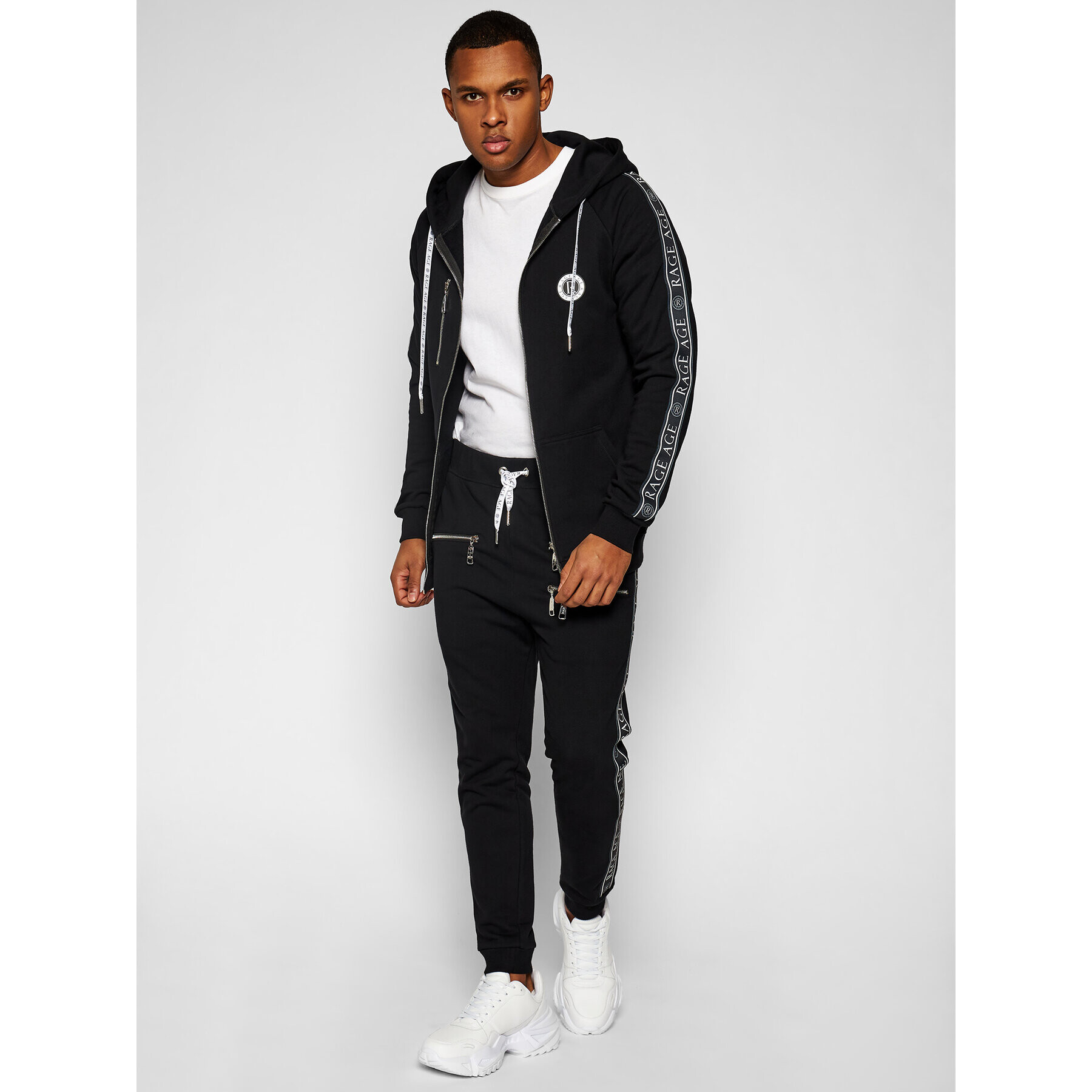 Rage Age Анцуг Harrier Zip 1 Черен Slim Fit - Pepit.bg