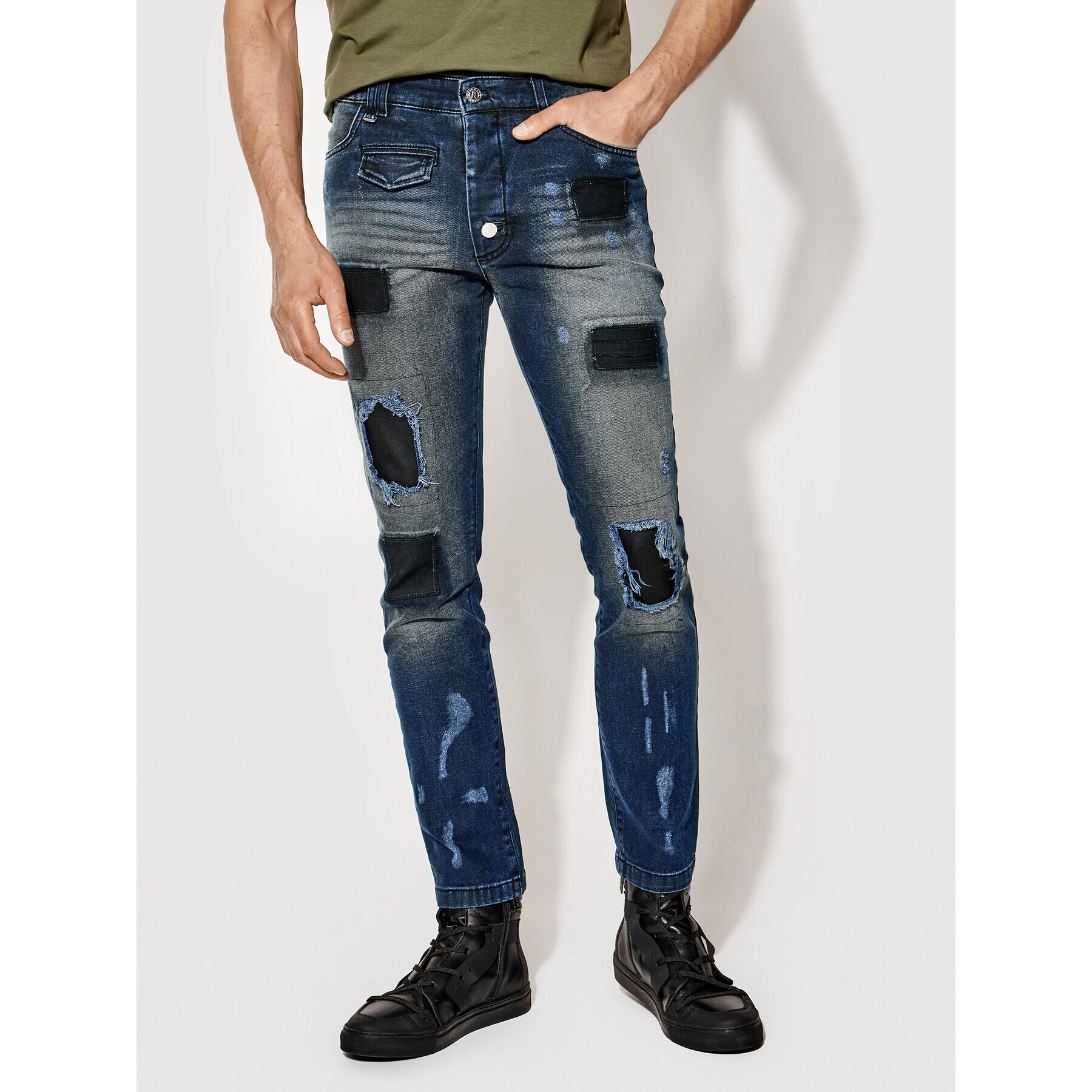 Rage Age Дънки тип Slim Fit Proton 1 Тъмносин Slim Fit - Pepit.bg