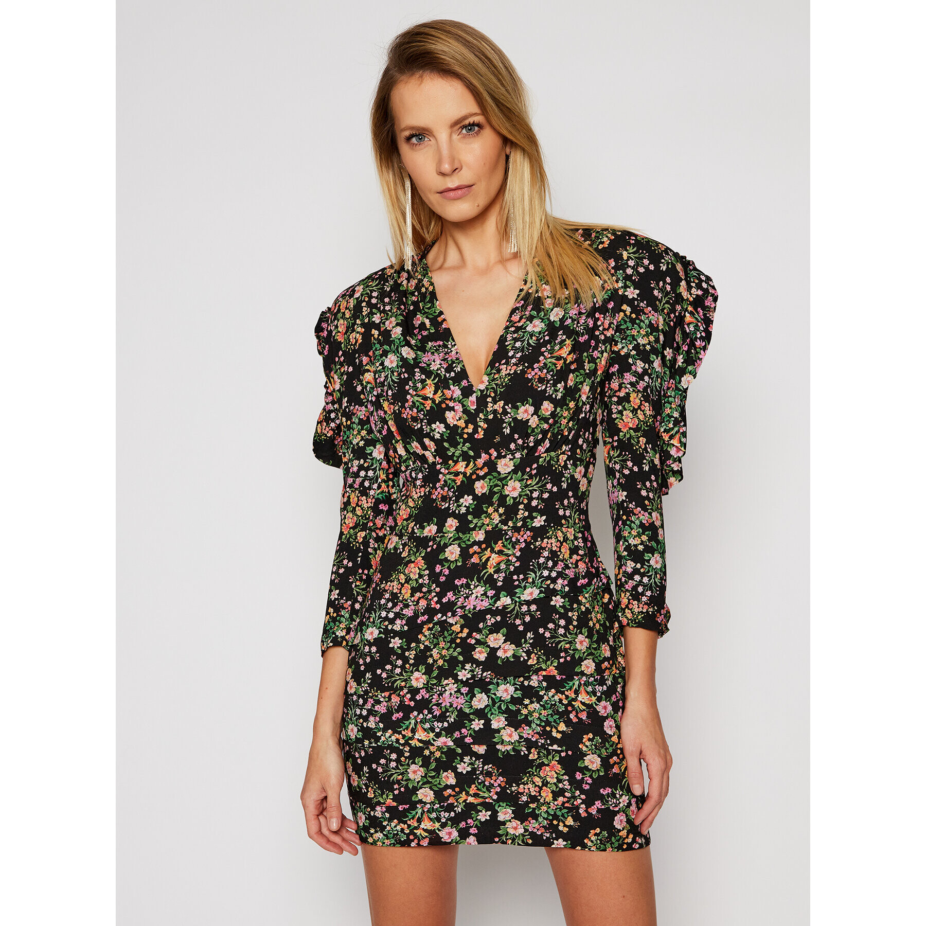 Rage Age Коктейлна рокля Gerbera 2 Черен Slim Fit - Pepit.bg