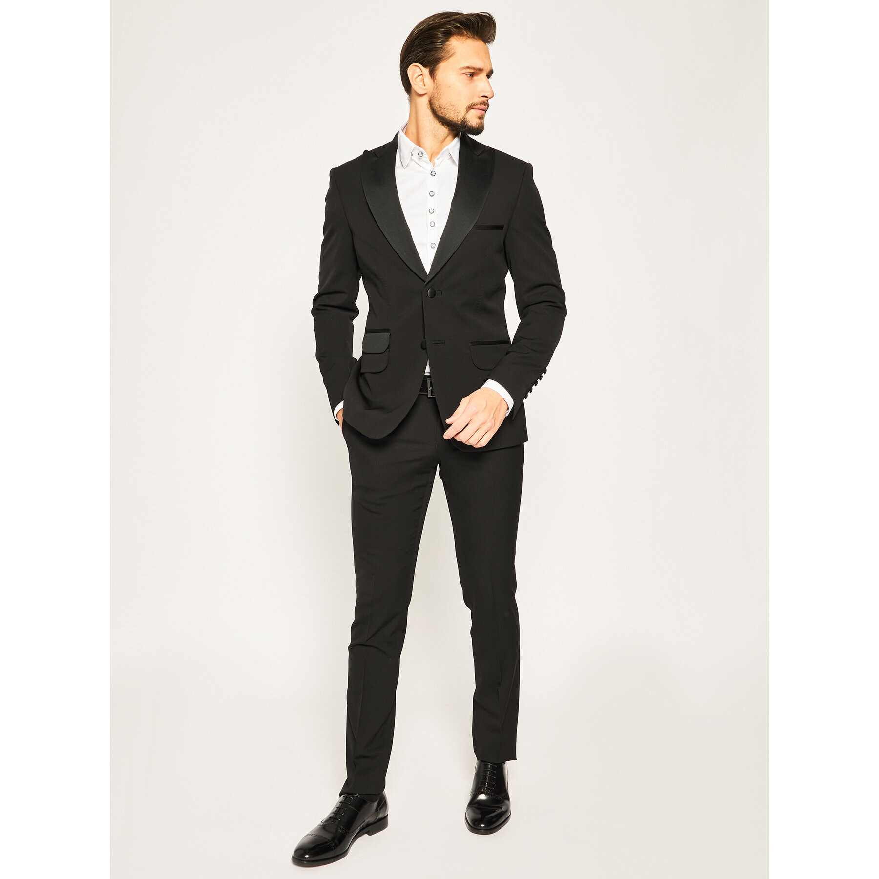 Rage Age Костюм Smoking Daan Черен Slim Fit - Pepit.bg