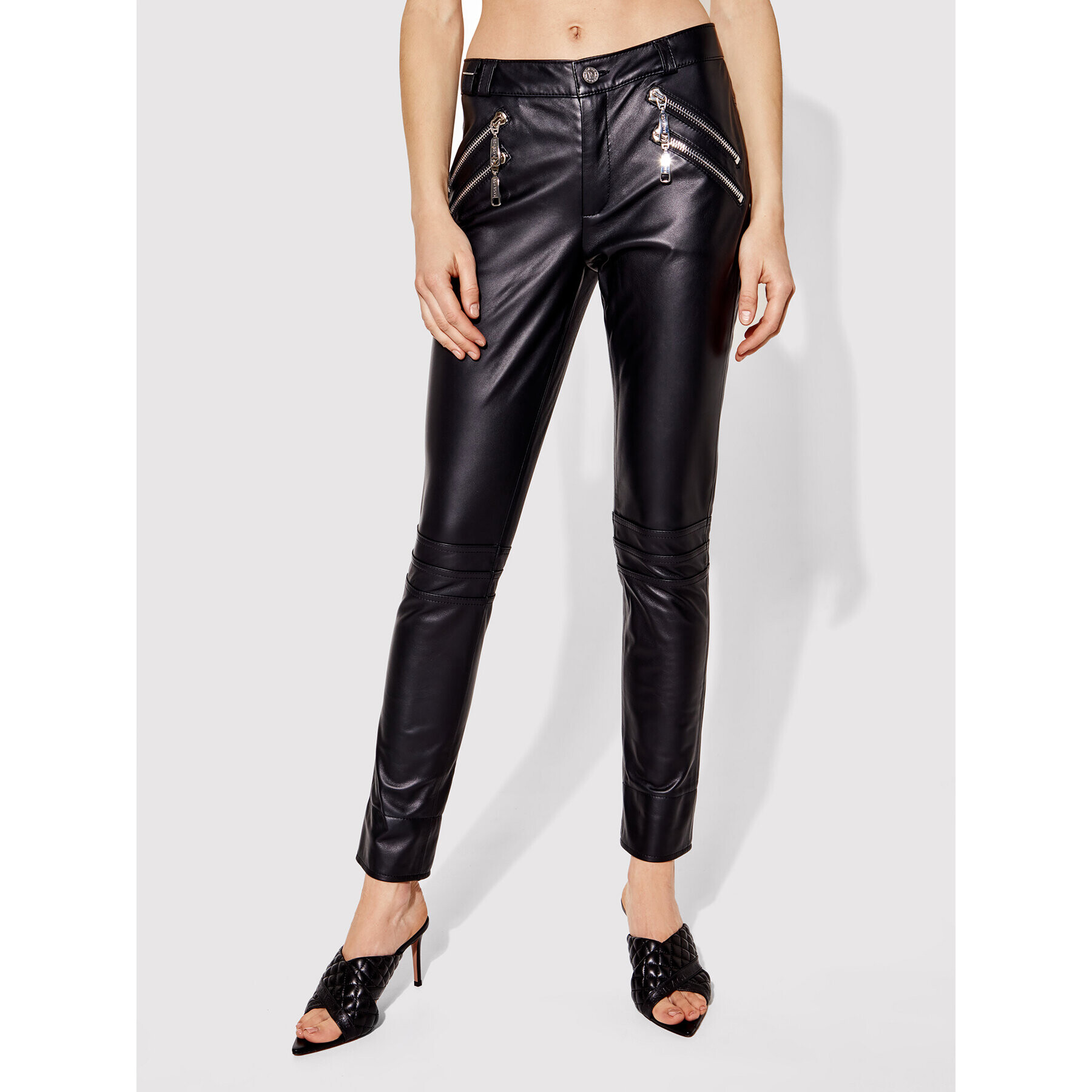 Rage Age Кожени панталони Aster 1 Черен Slim Fit - Pepit.bg