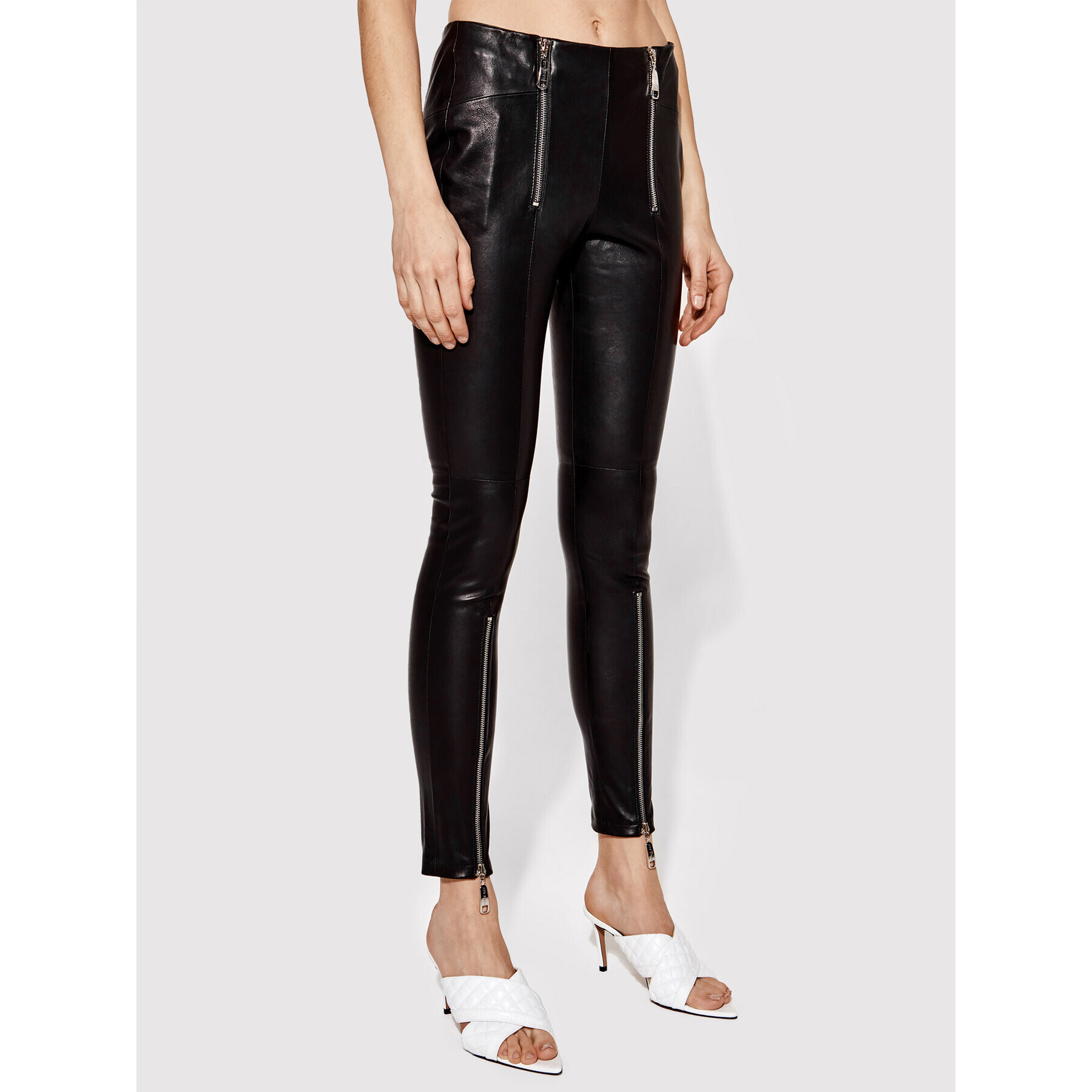 Rage Age Кожени панталони Victoria 1 Черен Slim Fit - Pepit.bg