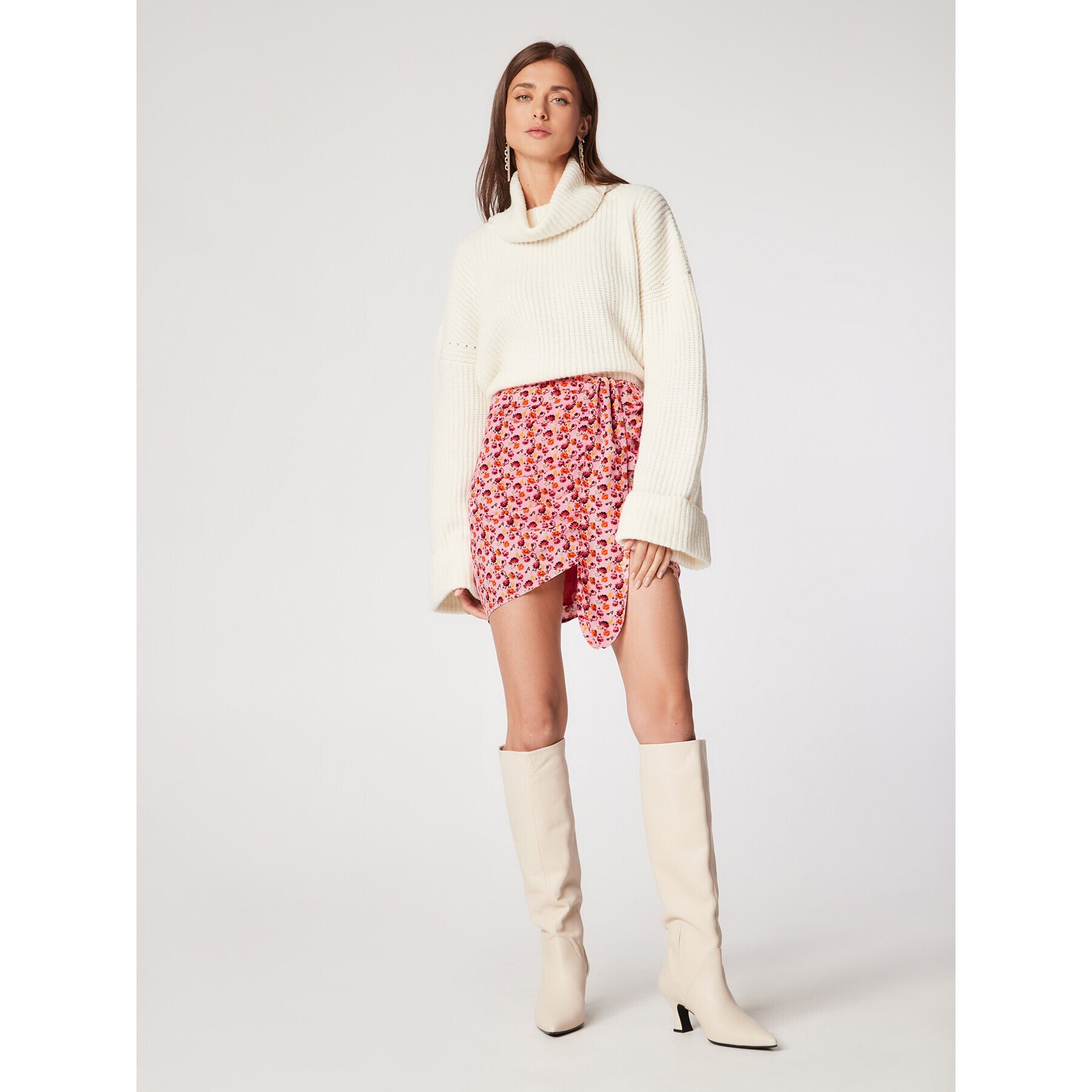 Rage Age Мини пола Susie Розов Slim Fit - Pepit.bg