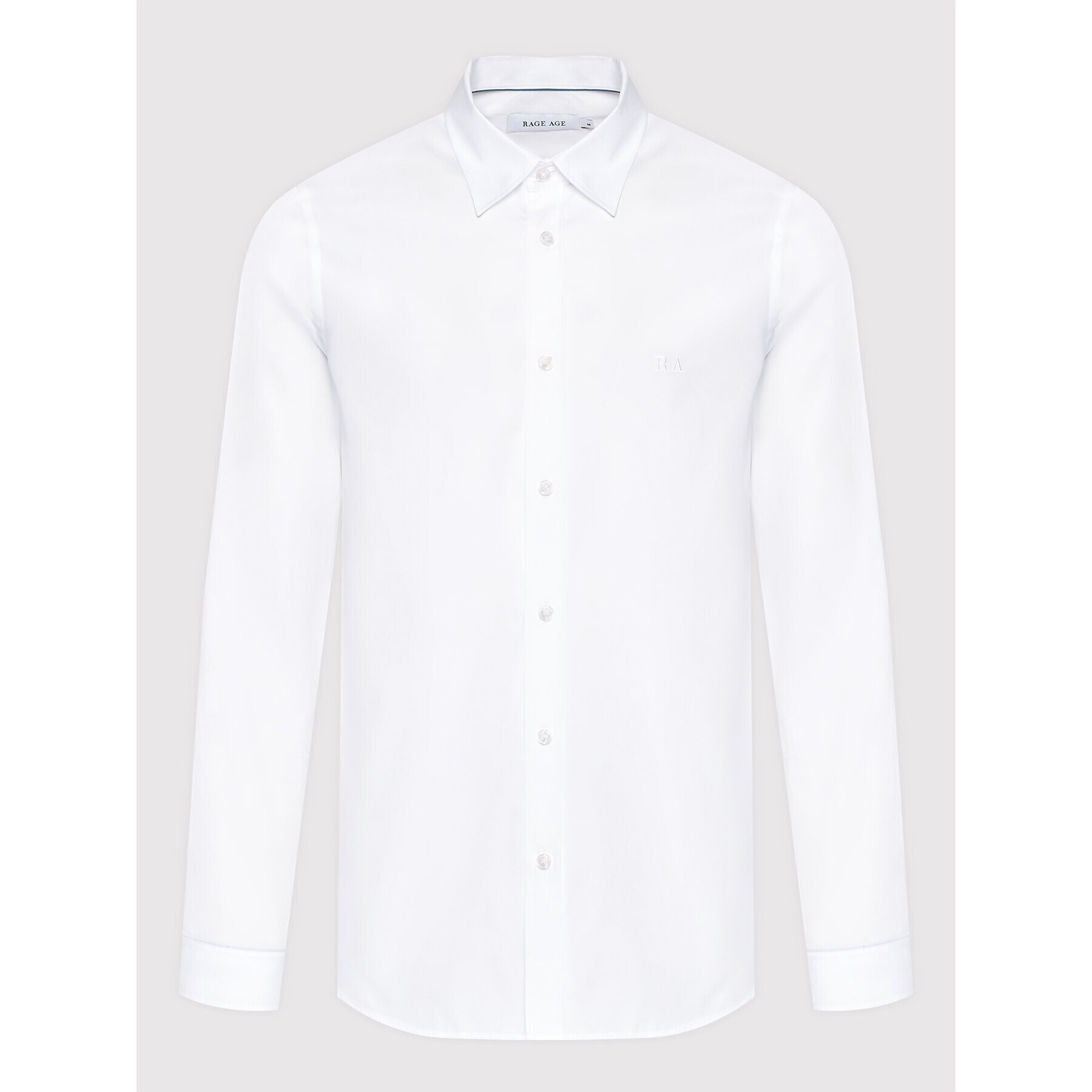 Rage Age Риза BlackJack Бял Slim Fit - Pepit.bg