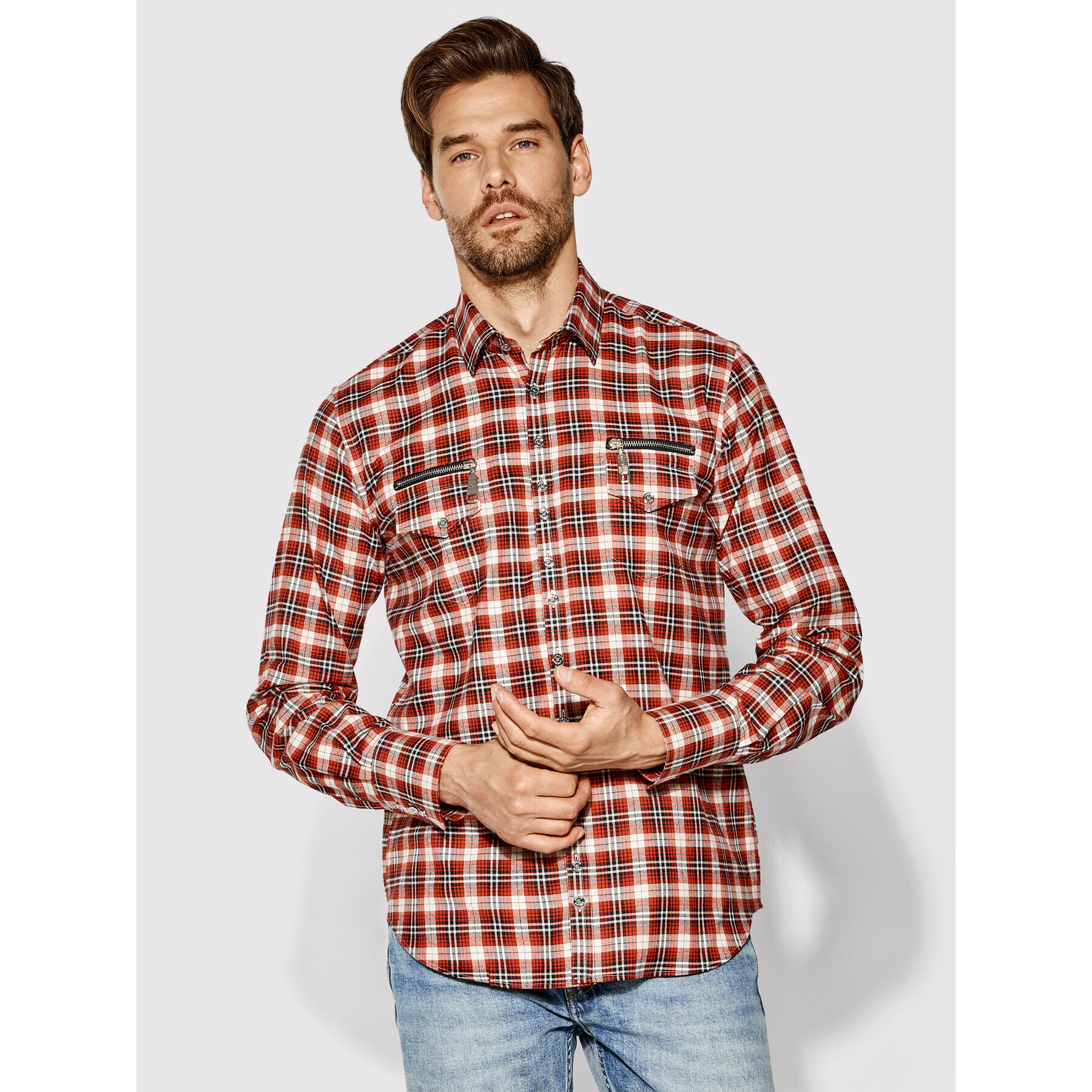 Rage Age Риза Heroes 2 Червен Slim Fit - Pepit.bg
