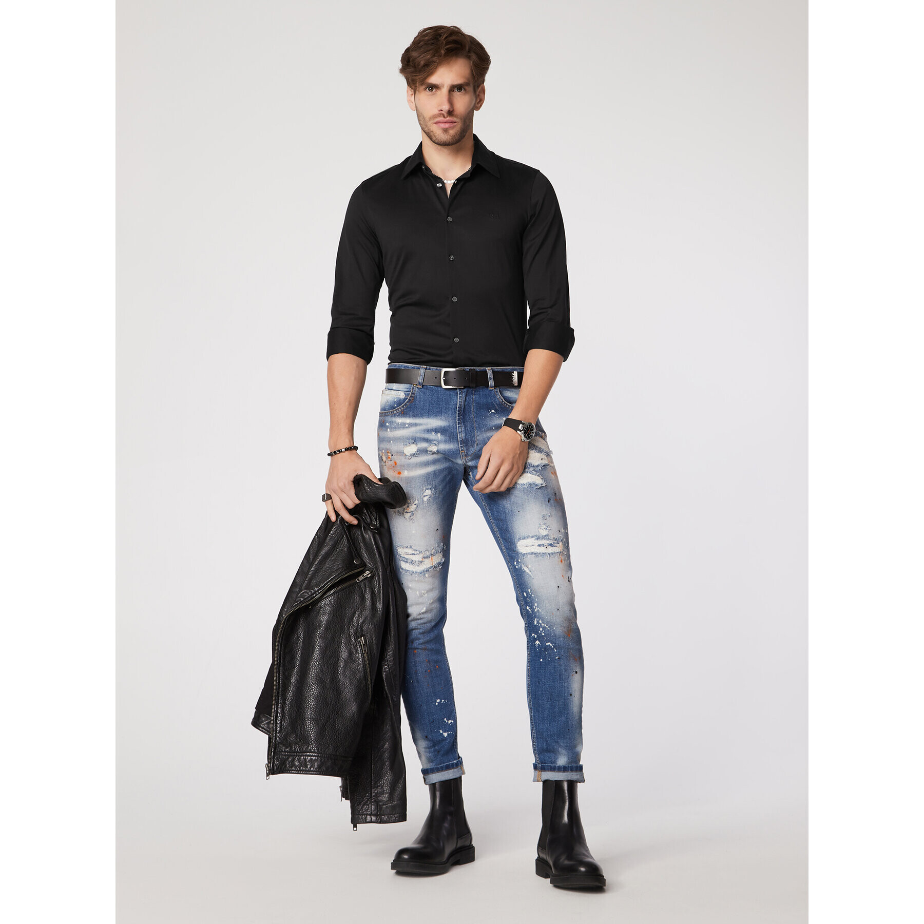 Rage Age Риза Mercury Черен Slim Fit - Pepit.bg