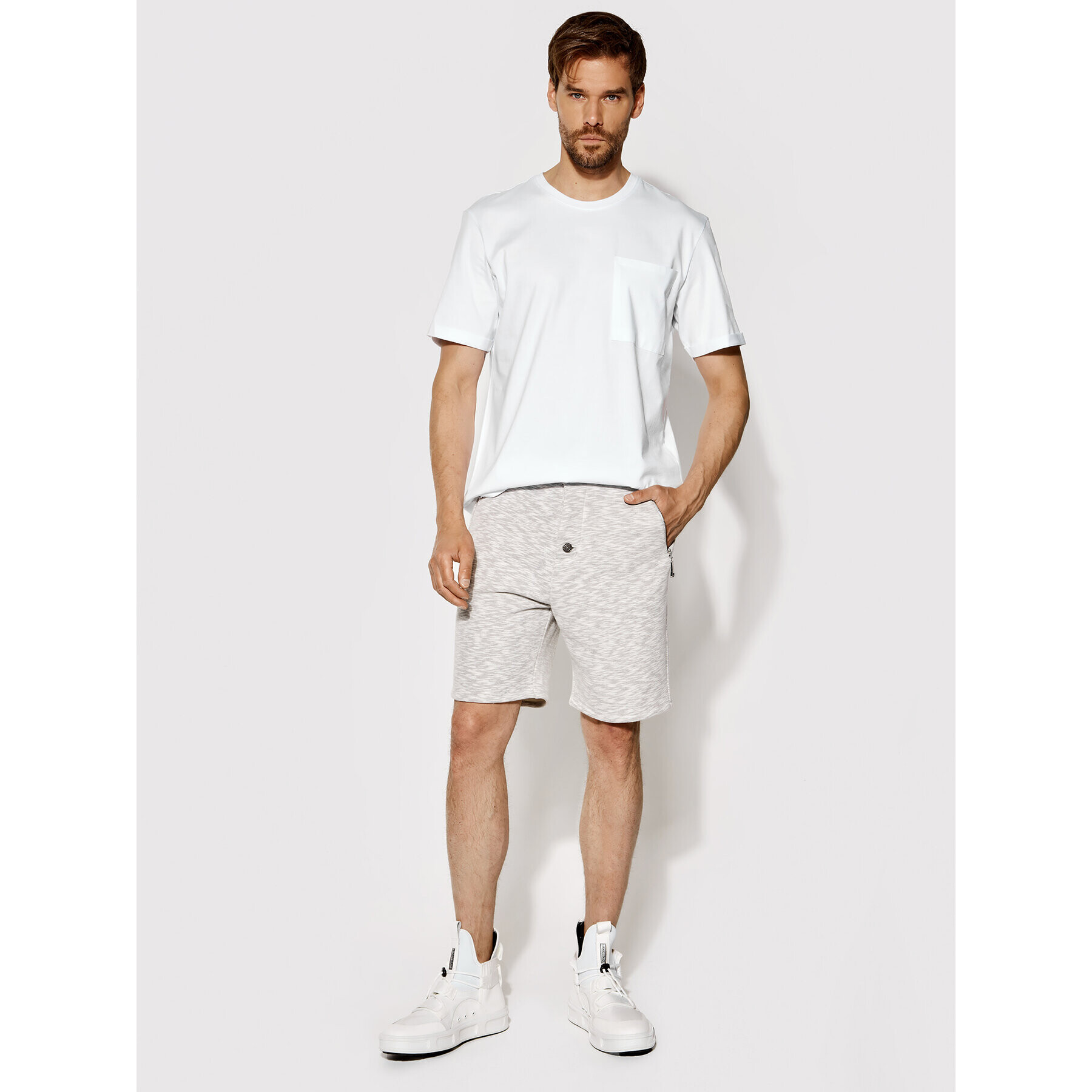 Rage Age Шорти от плат Replicate 1 Сив Regular Fit - Pepit.bg