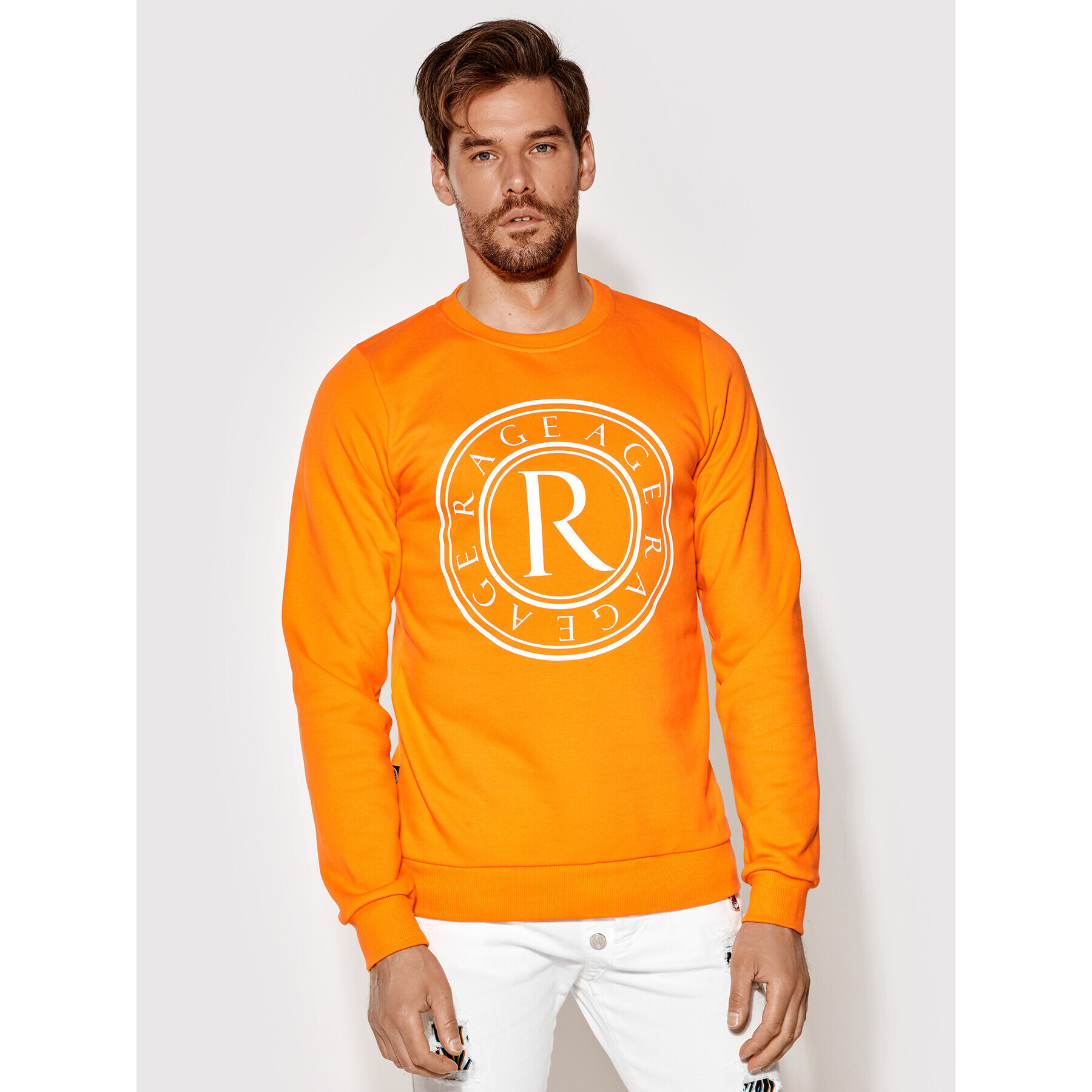 Rage Age Суитшърт Crewnec 2 Оранжев Slim Fit - Pepit.bg