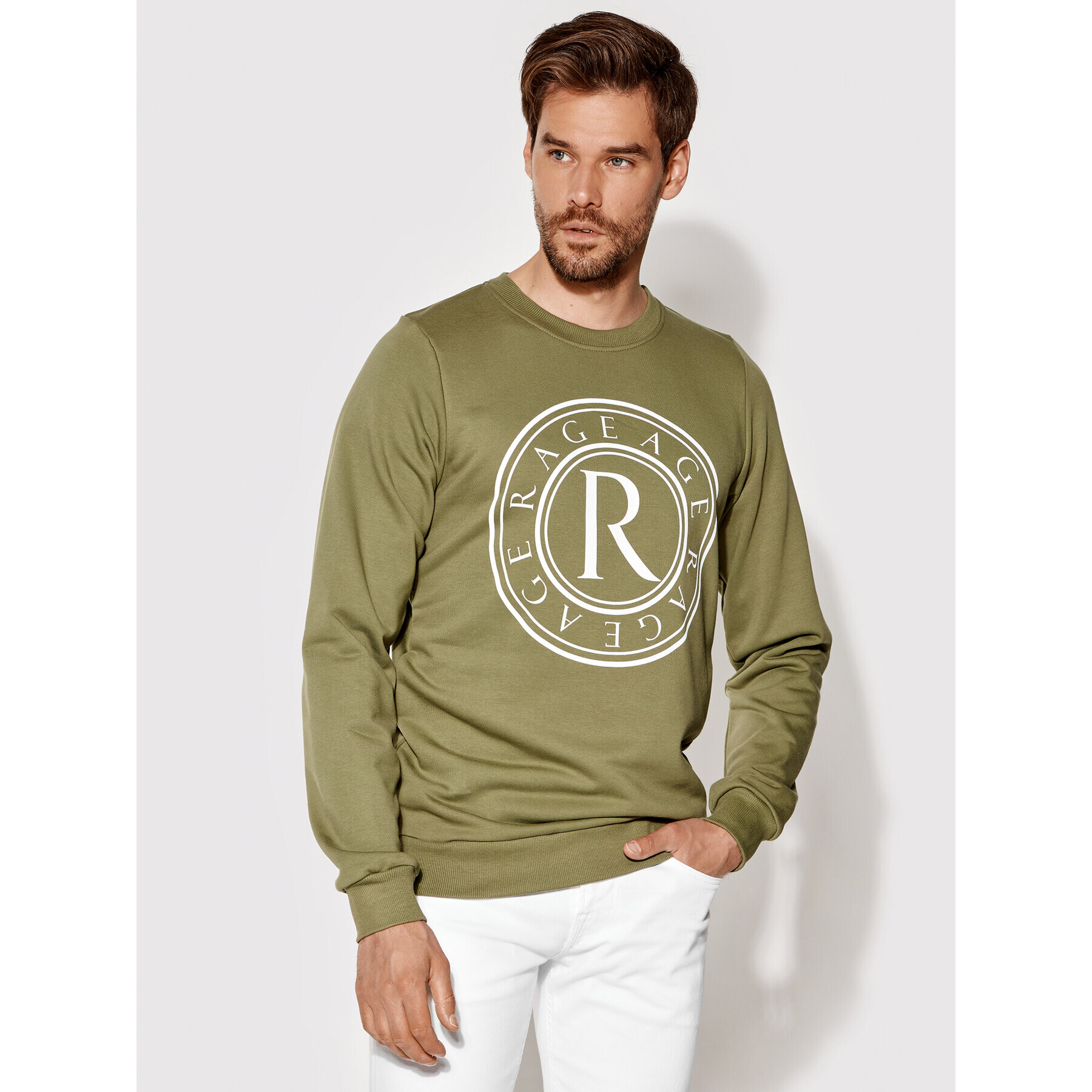 Rage Age Суитшърт Crewneck 2 Зелен Slim Fit - Pepit.bg