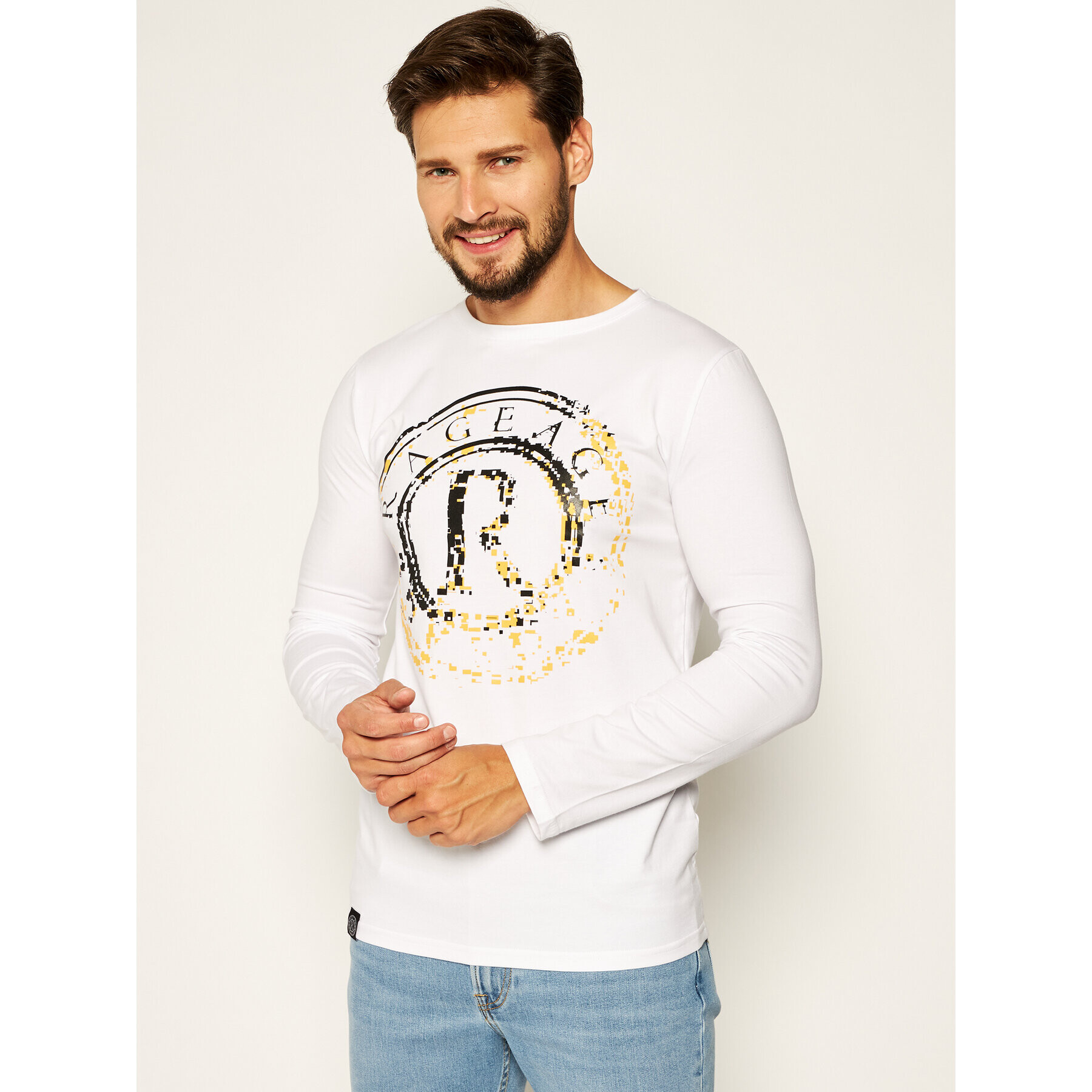 Rage Age Тениска с дълъг ръкав Decimatio 1 Бял Regular Fit - Pepit.bg