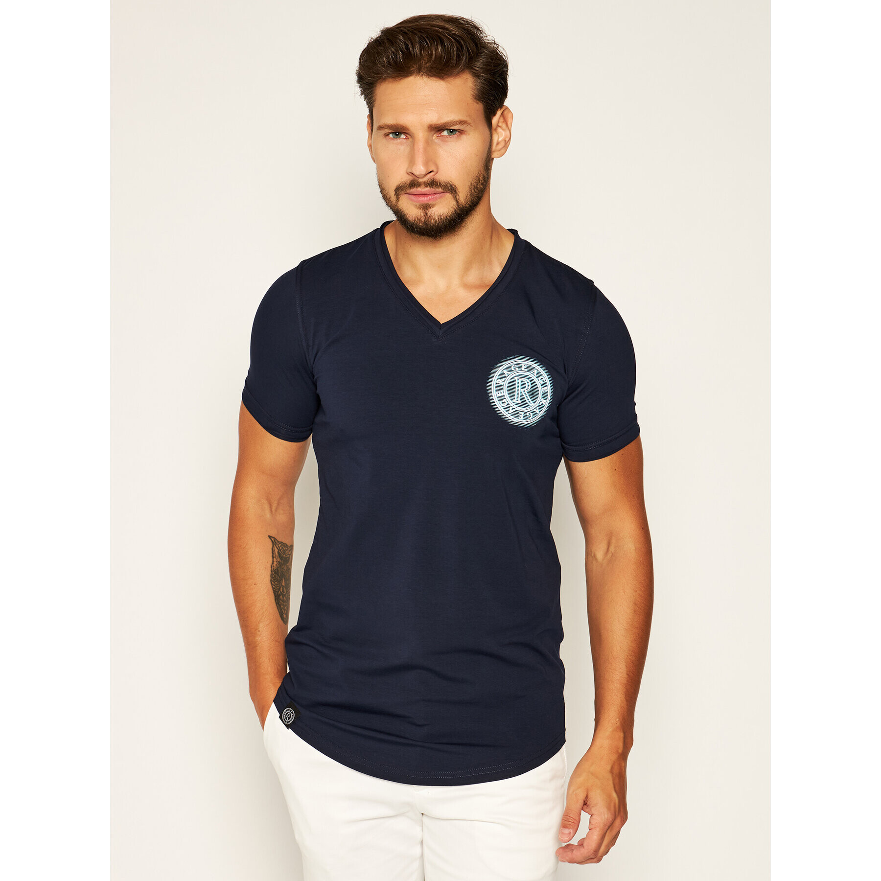 Rage Age Тишърт Chiron 2 Тъмносин Slim Fit - Pepit.bg