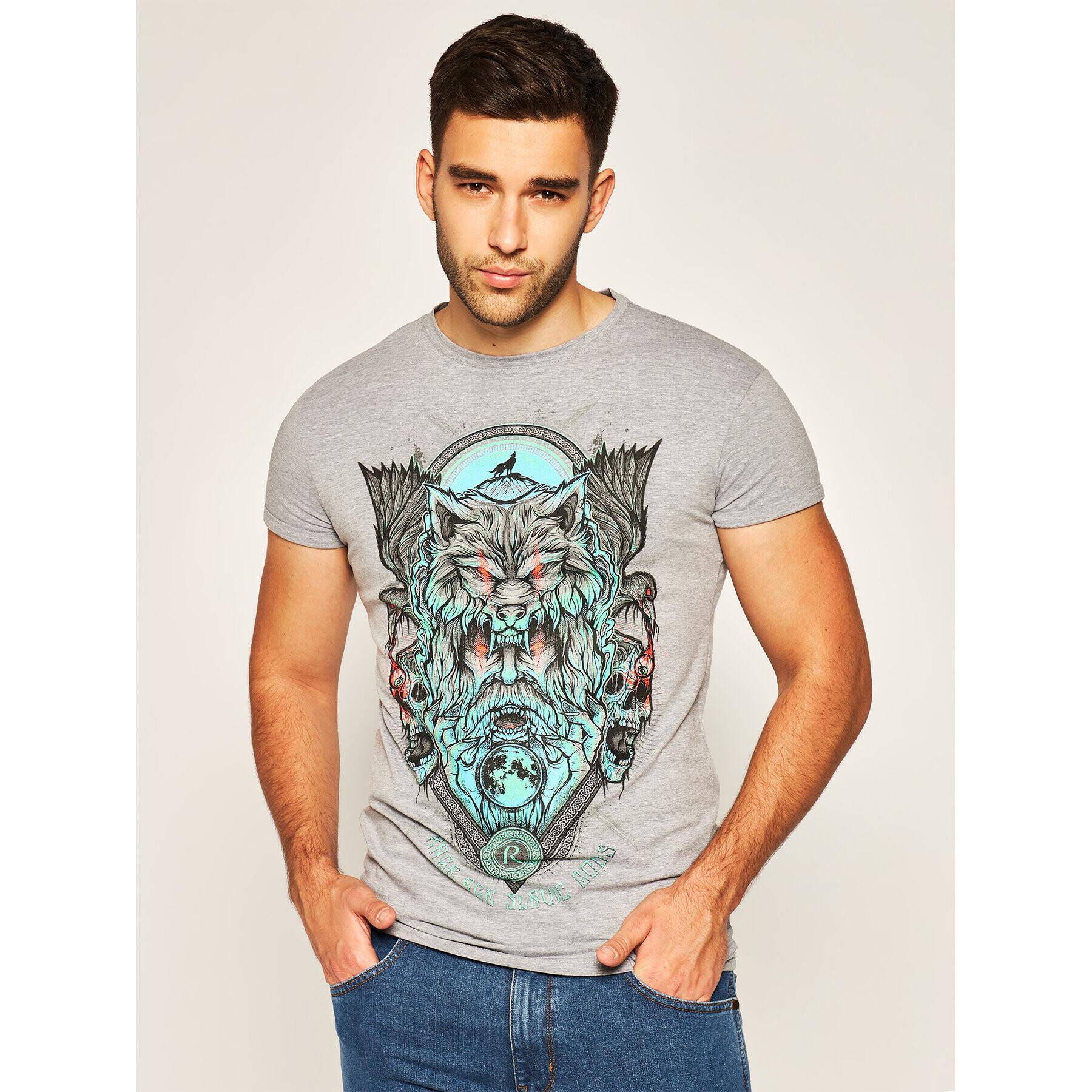 Rage Age Тишърт Chors Сив Slim Fit - Pepit.bg