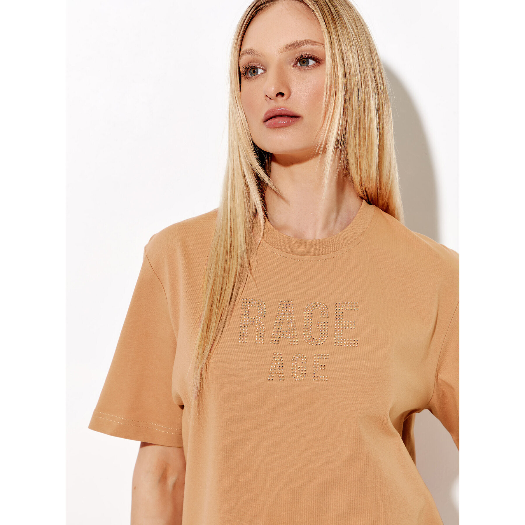 Rage Age Тишърт Diamont Бежов Regular Fit - Pepit.bg