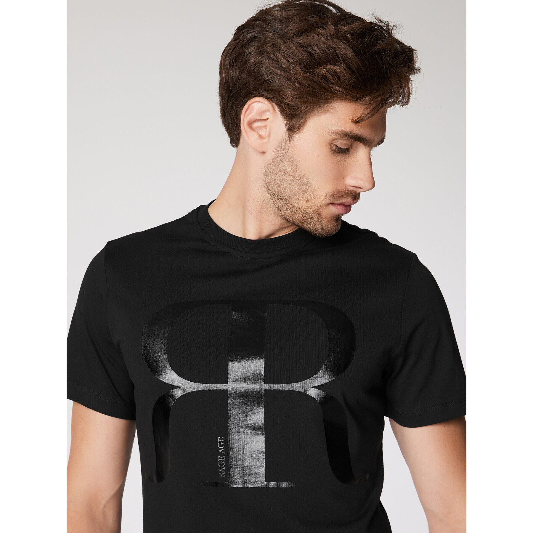 Rage Age Тишърт Gian Черен Regular Fit - Pepit.bg