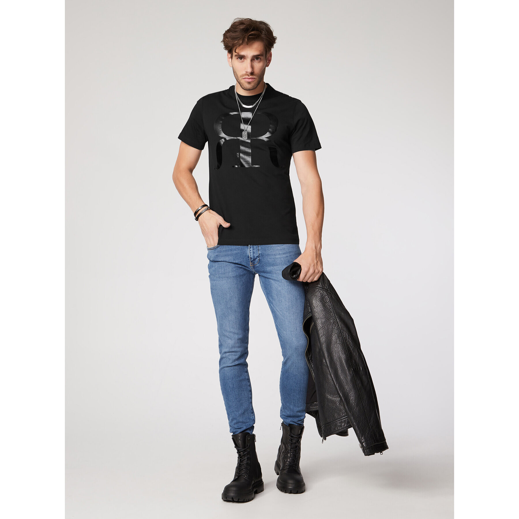 Rage Age Тишърт Gian Черен Regular Fit - Pepit.bg