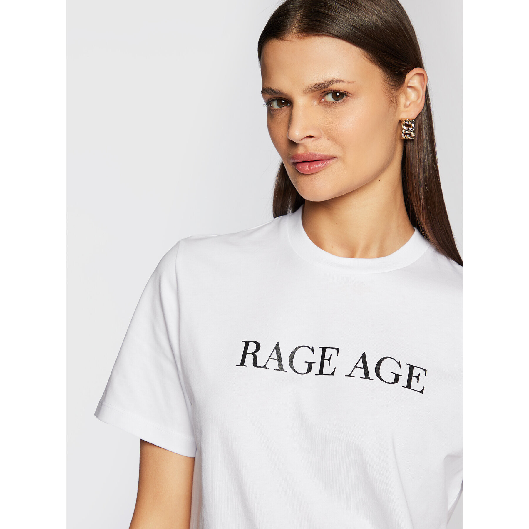 Rage Age Тишърт Kaia Бял Regular Fit - Pepit.bg