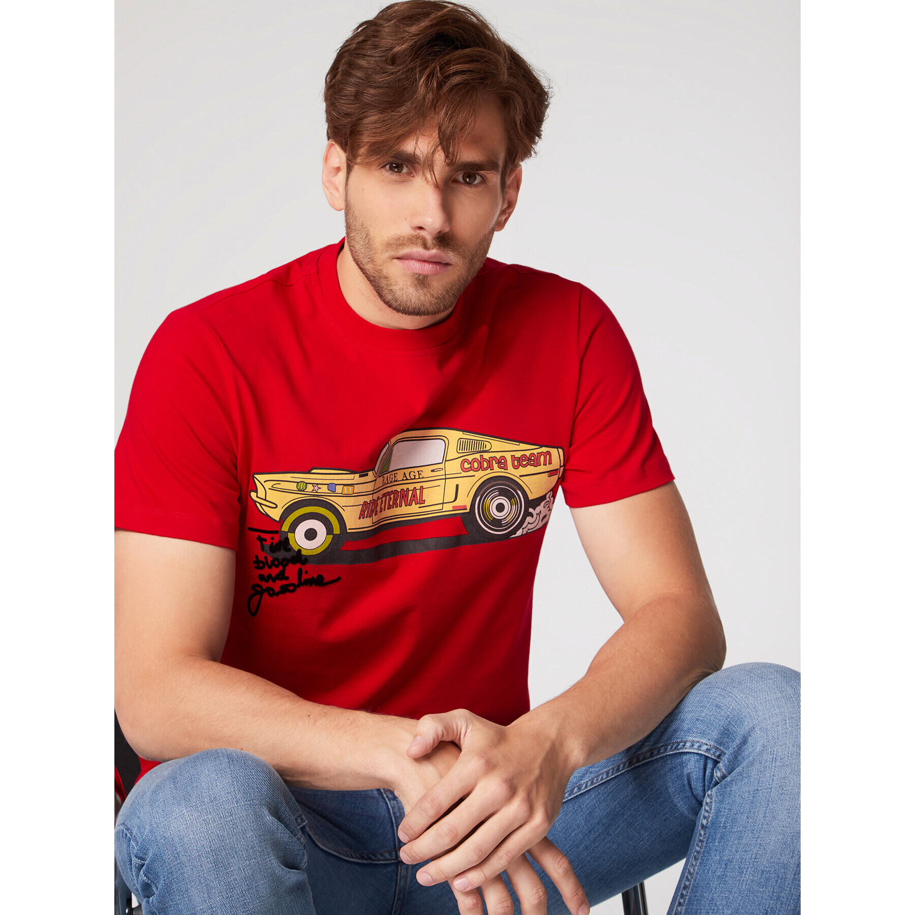 Rage Age Тишърт Mark Червен Regular Fit - Pepit.bg