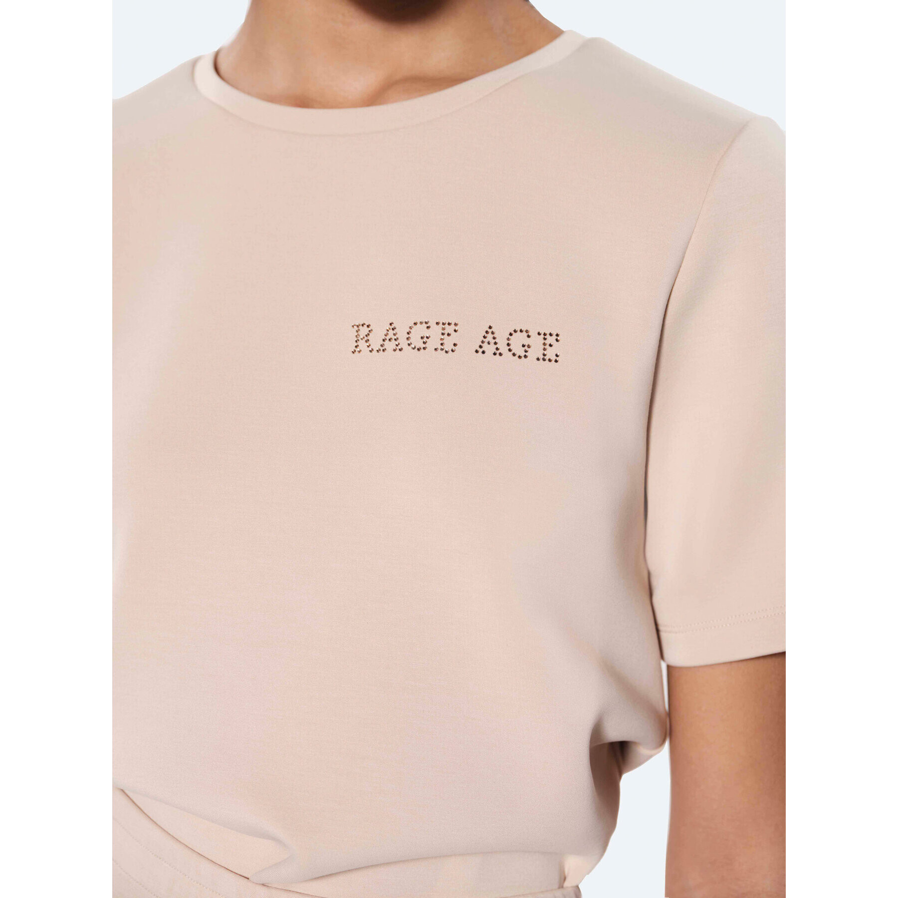 Rage Age Тишърт Monaco Бежов Relaxed Fit - Pepit.bg