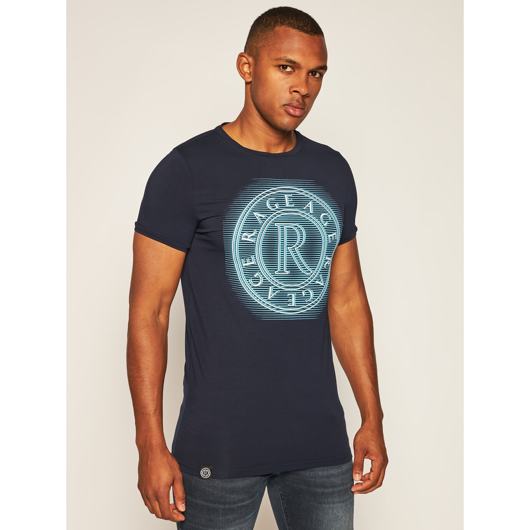 Rage Age Тишърт Neonbig 2 Тъмносин Slim Fit - Pepit.bg