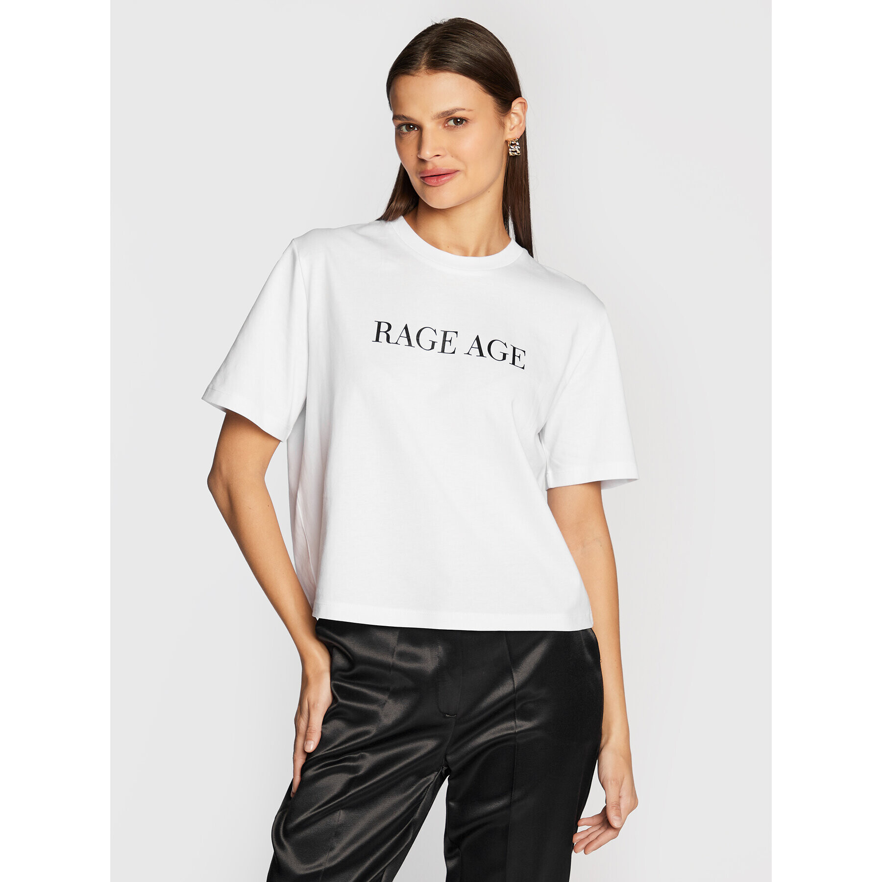 Rage Age Тишърт Olivia Бял Relaxed Fit - Pepit.bg