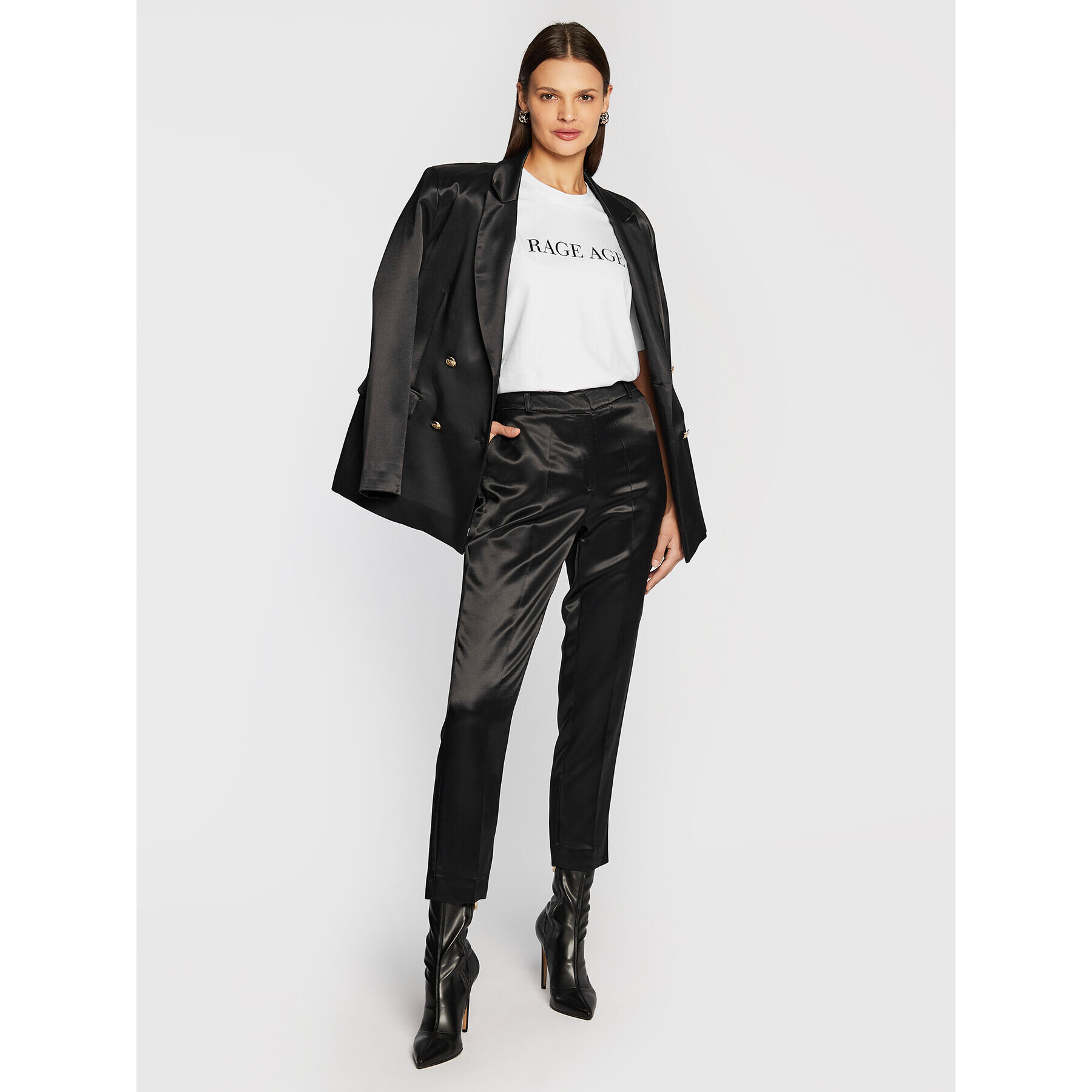 Rage Age Тишърт Olivia Бял Relaxed Fit - Pepit.bg