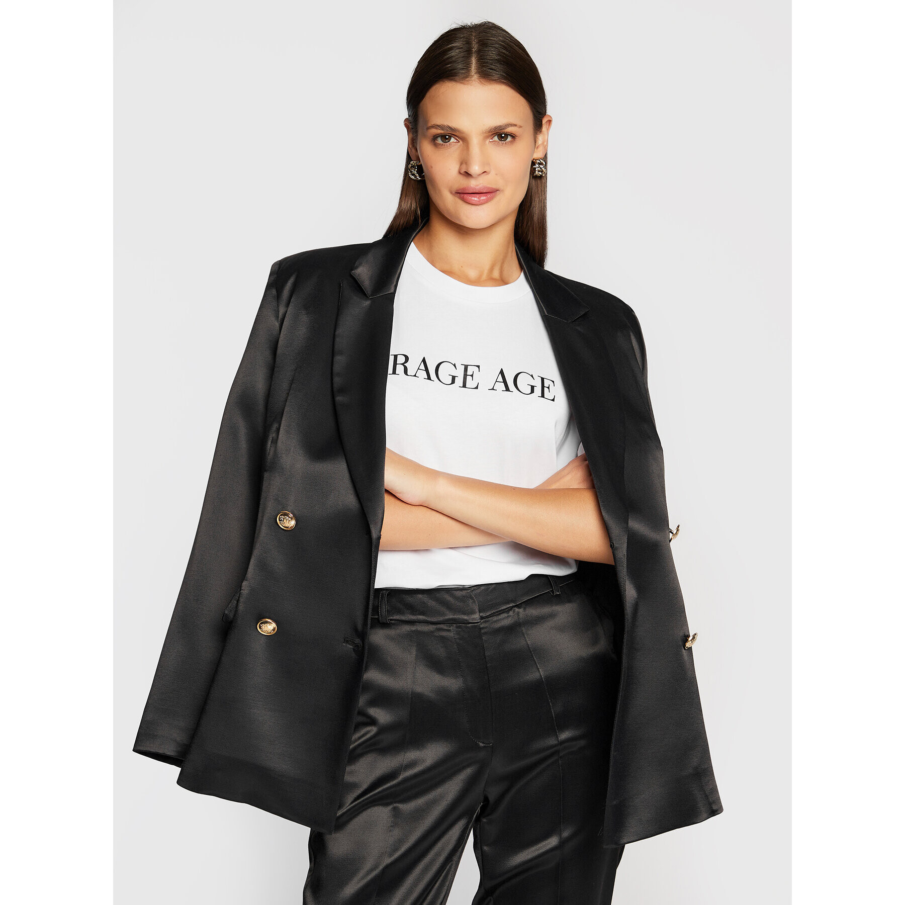 Rage Age Тишърт Olivia Бял Relaxed Fit - Pepit.bg