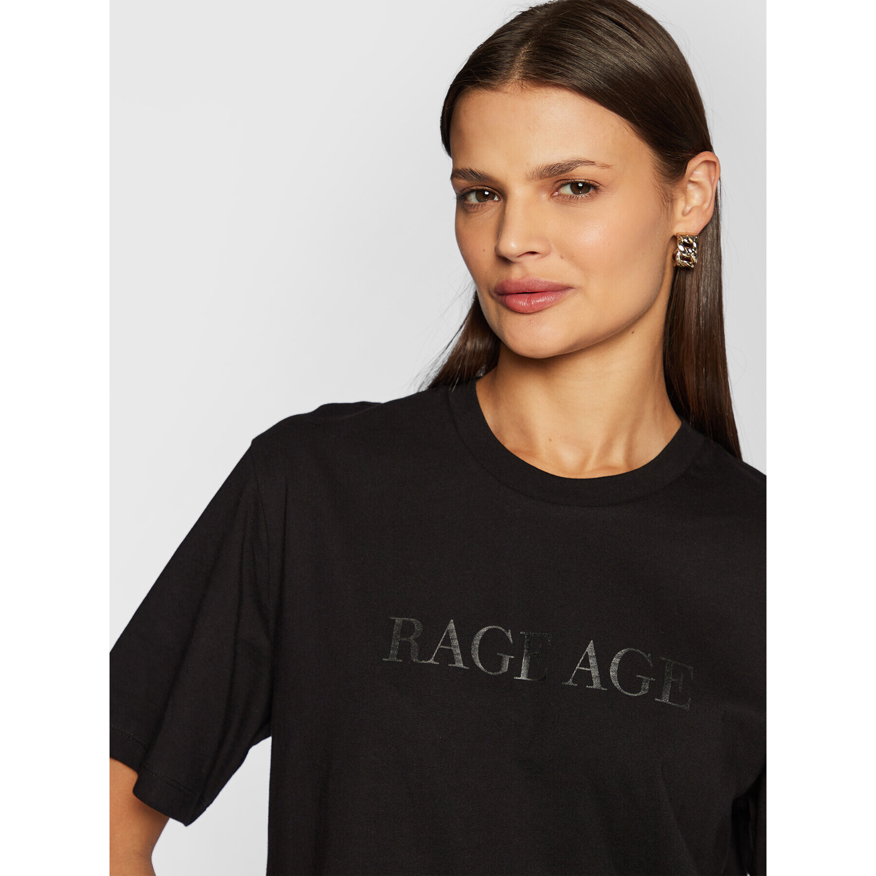 Rage Age Тишърт Olivia Черен Relaxed Fit - Pepit.bg