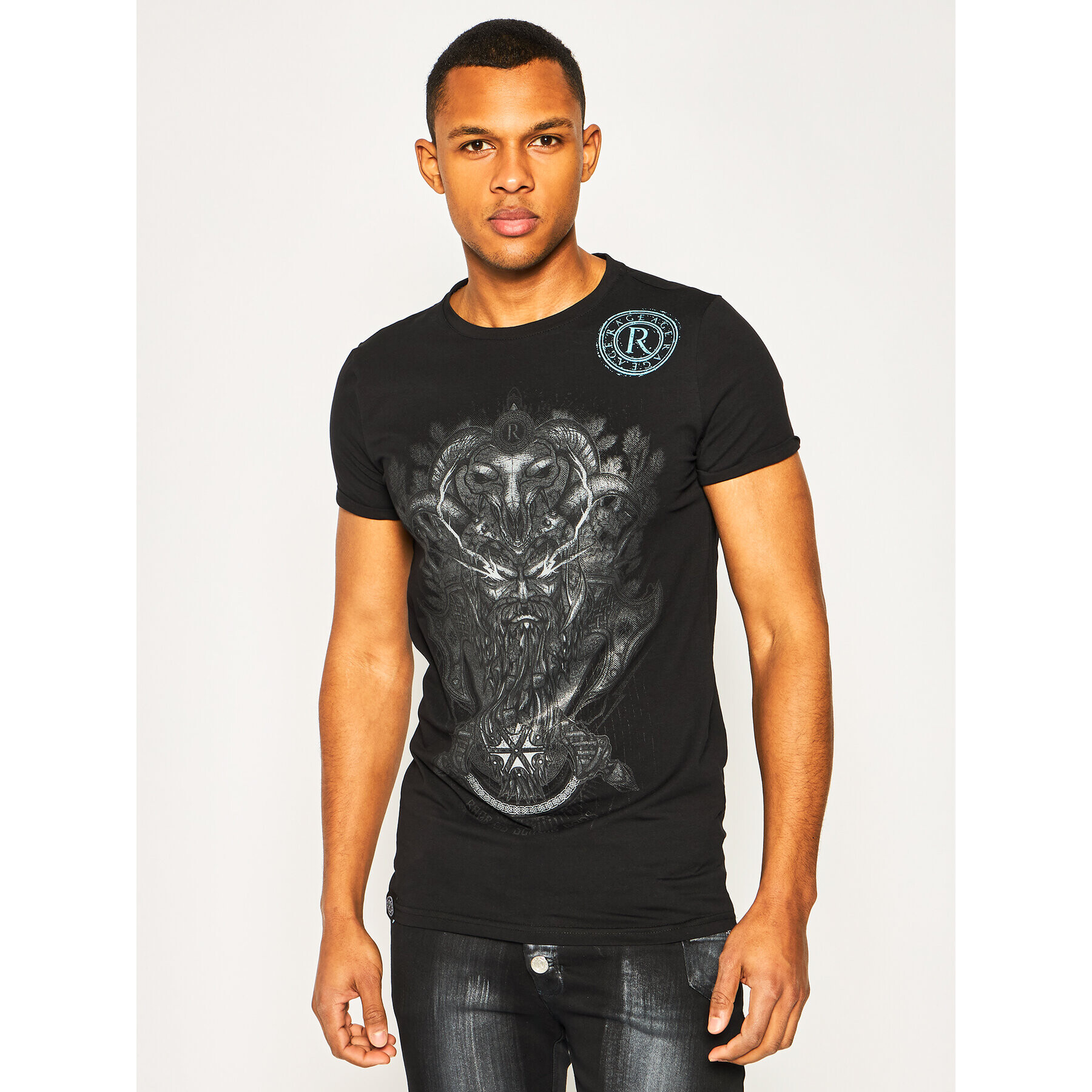 Rage Age Тишърт Perun Monoch Черен Regular Fit - Pepit.bg