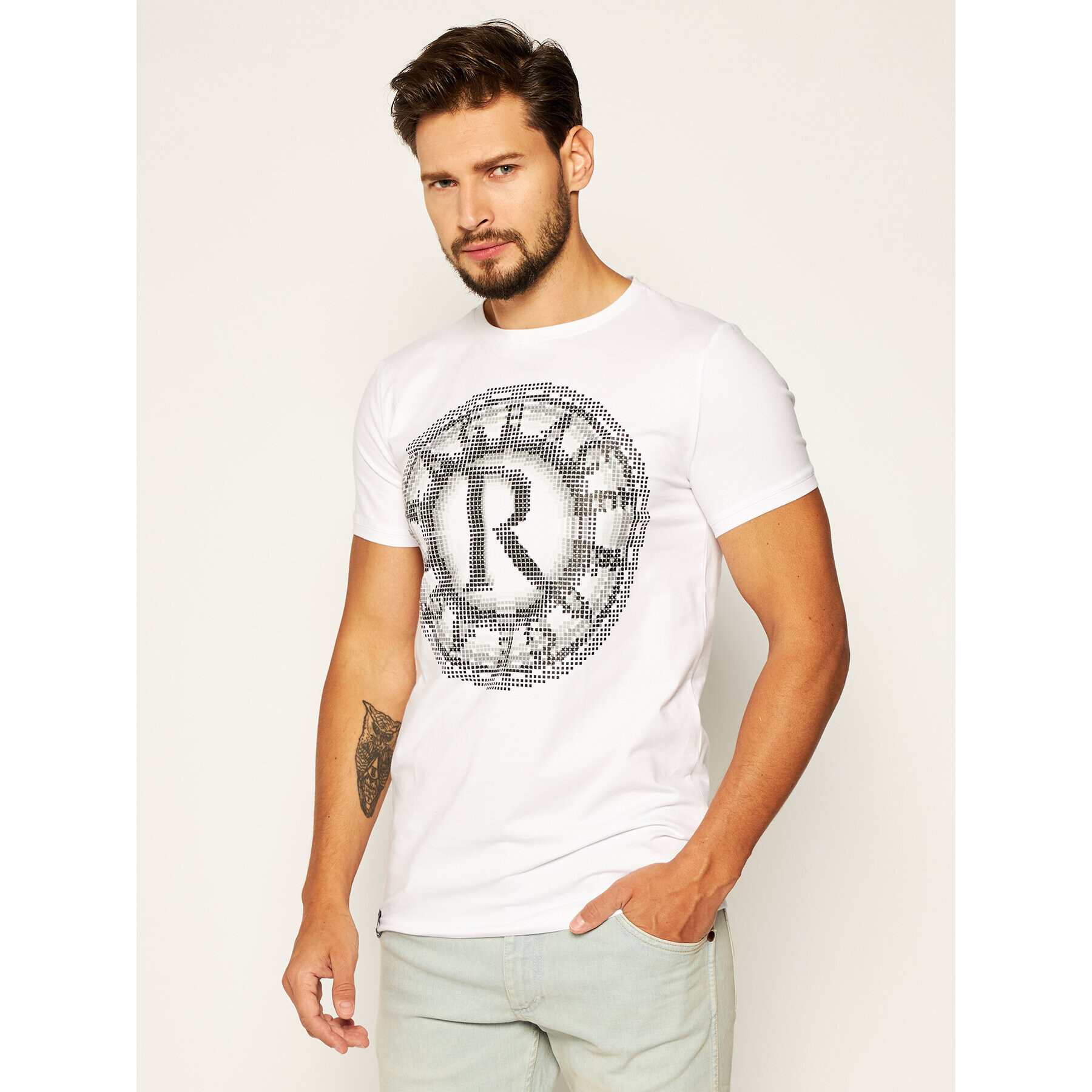 Rage Age Тишърт Pixel 2 Бял Slim Fit - Pepit.bg