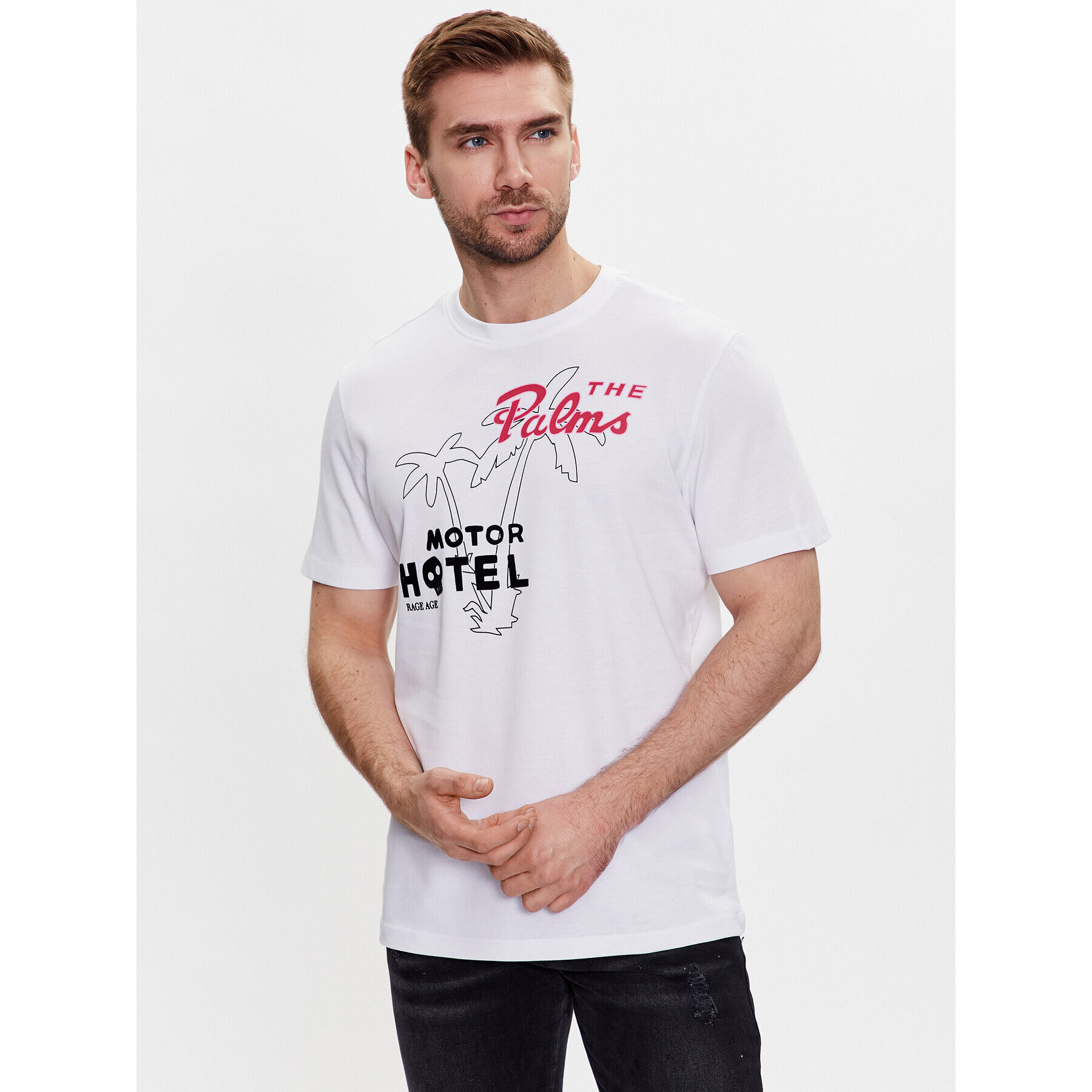 Rage Age Тишърт Santiago Бял Regular Fit - Pepit.bg