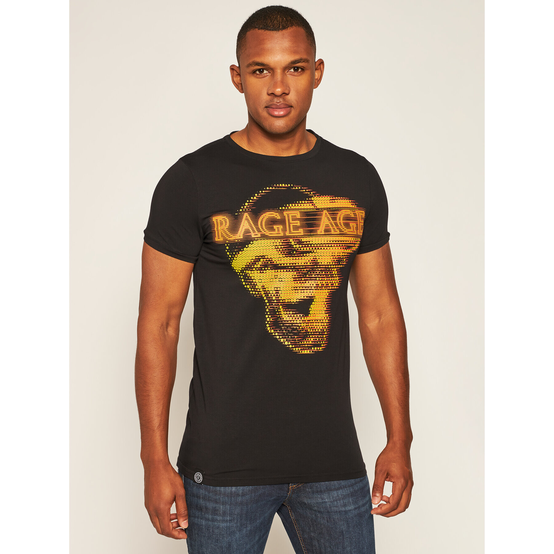 Rage Age Тишърт Virtual 2 Черен Slim Fit - Pepit.bg