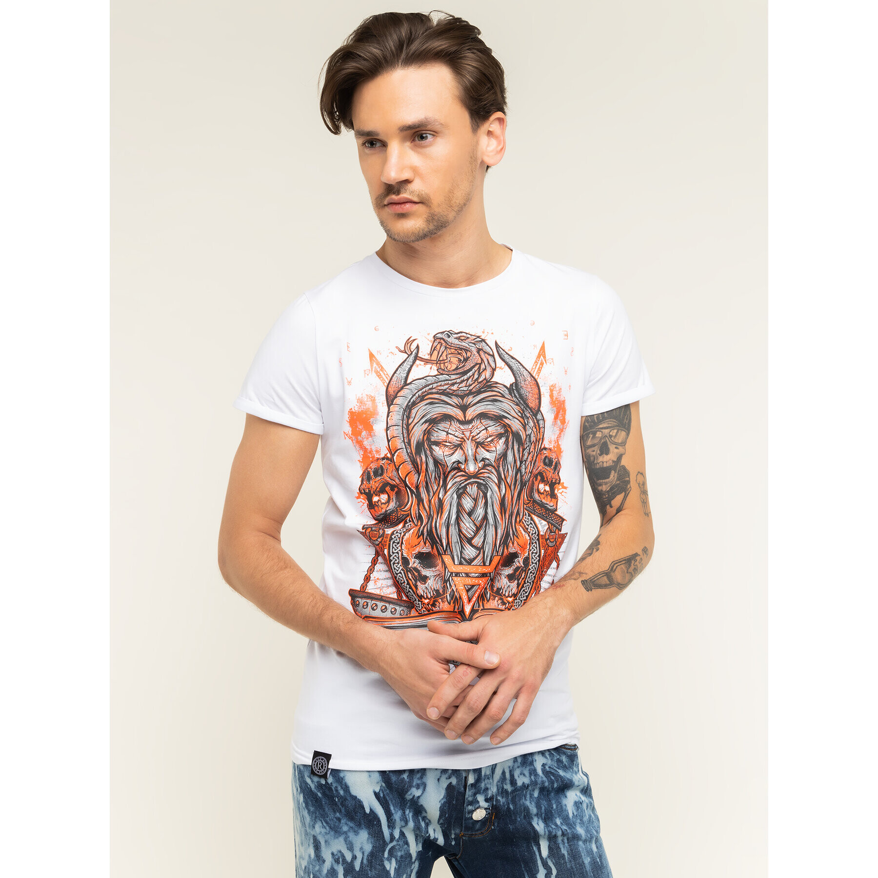 Rage Age Тишърт Weles Бял Slim Fit - Pepit.bg