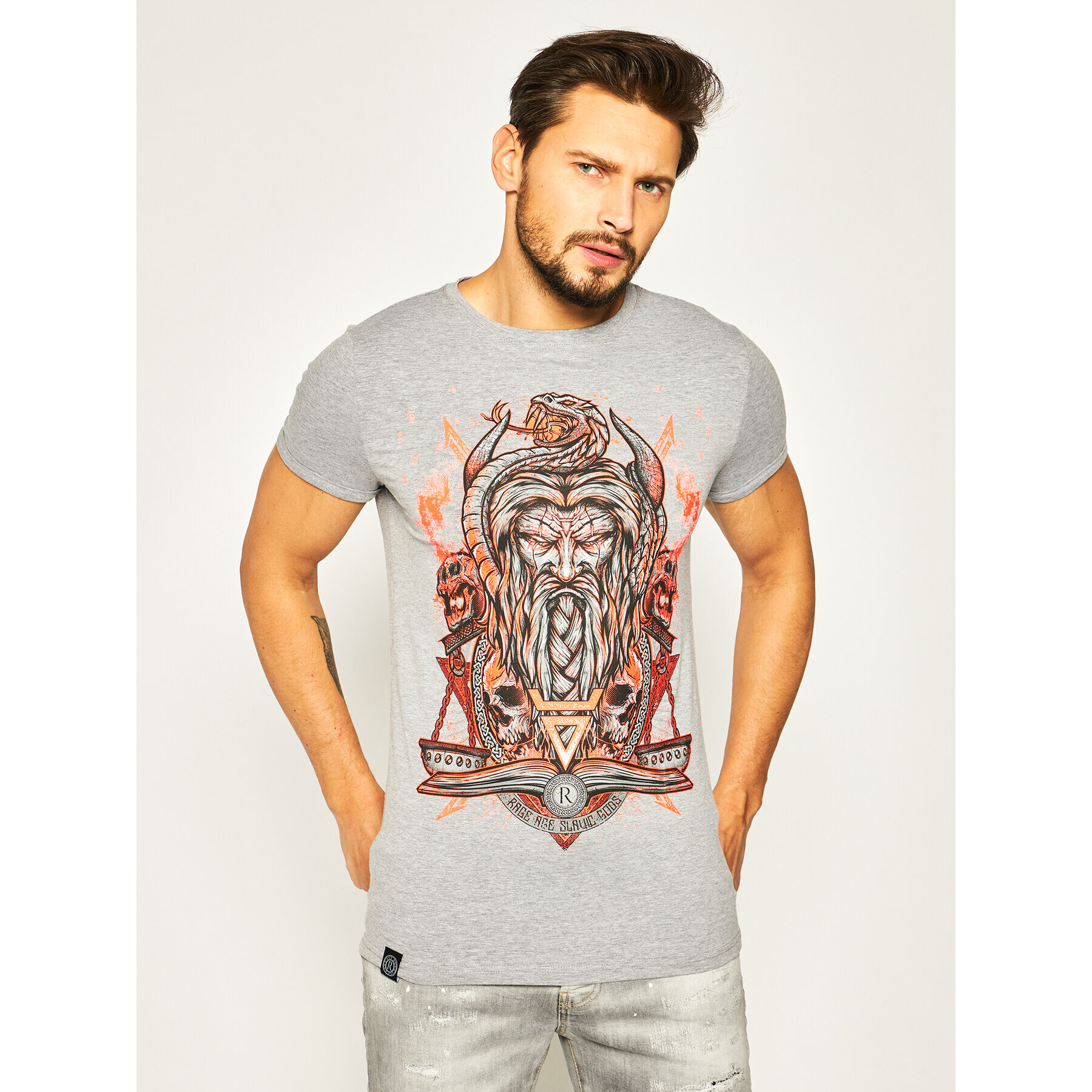 Rage Age Тишърт Weles Сив Regular Fit - Pepit.bg