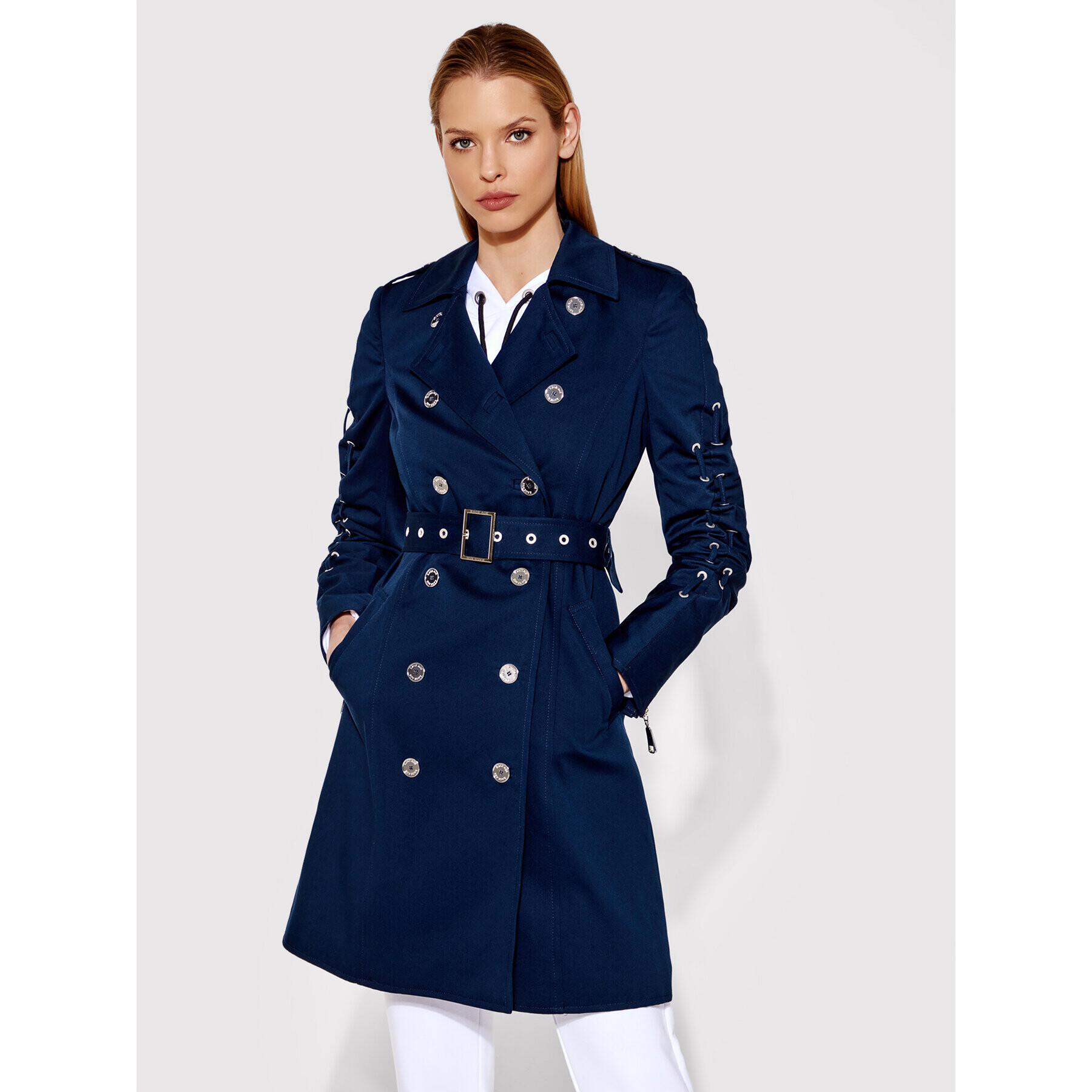 Rage Age Тренч Teuta 2 Тъмносин Slim Fit - Pepit.bg