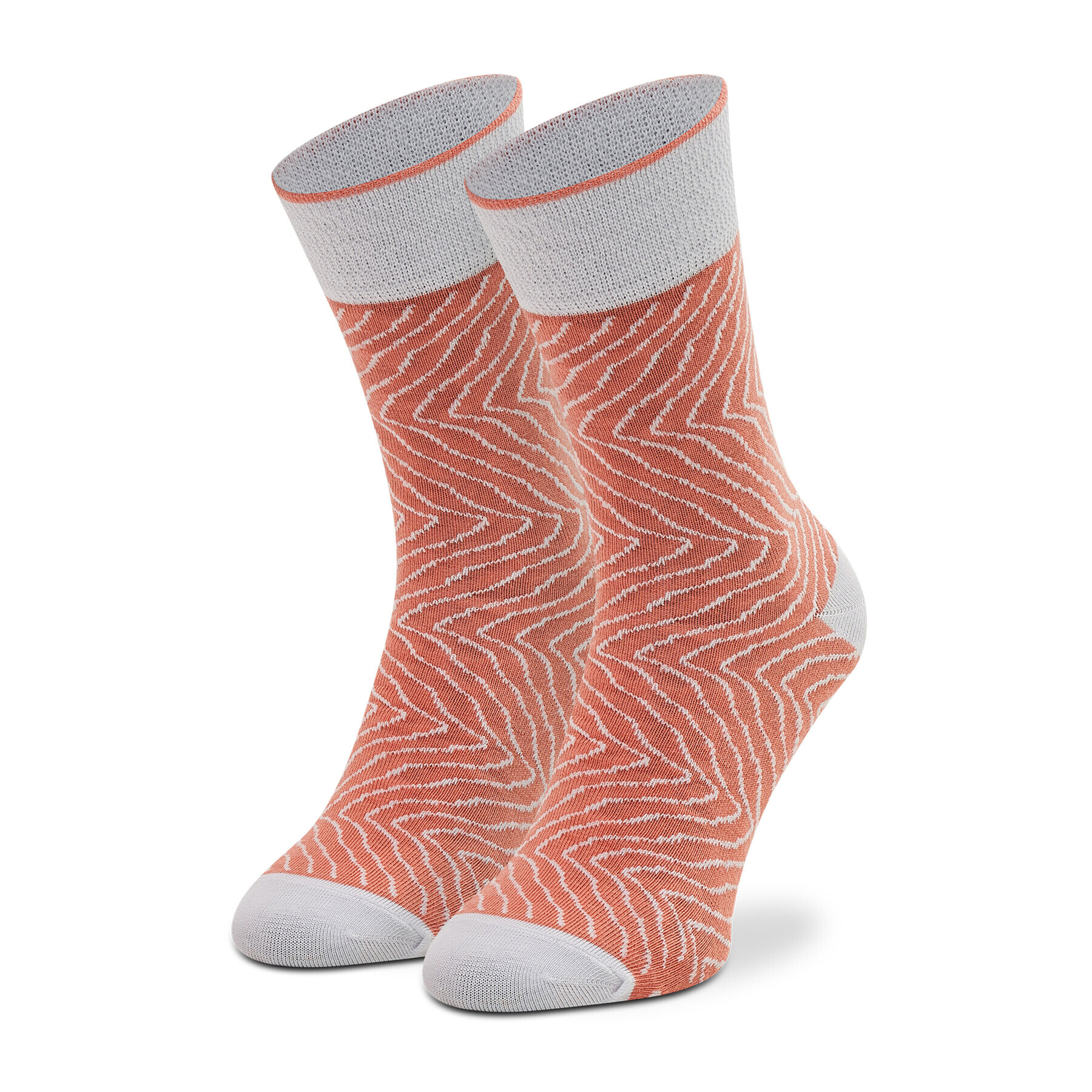 Rainbow Socks Чорапи дълги дамски Sushi Socks Box Salmon Nigiri Розов - Pepit.bg