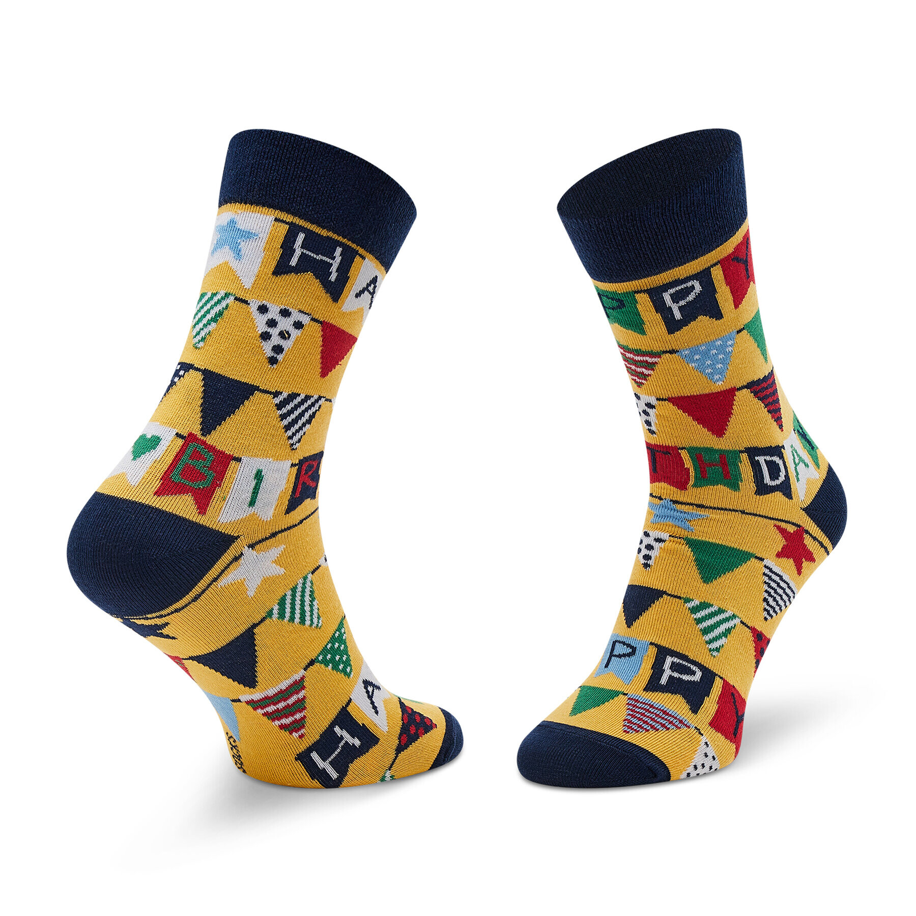 Rainbow Socks Дълги чорапи unisex Happy Birthday Цветен - Pepit.bg