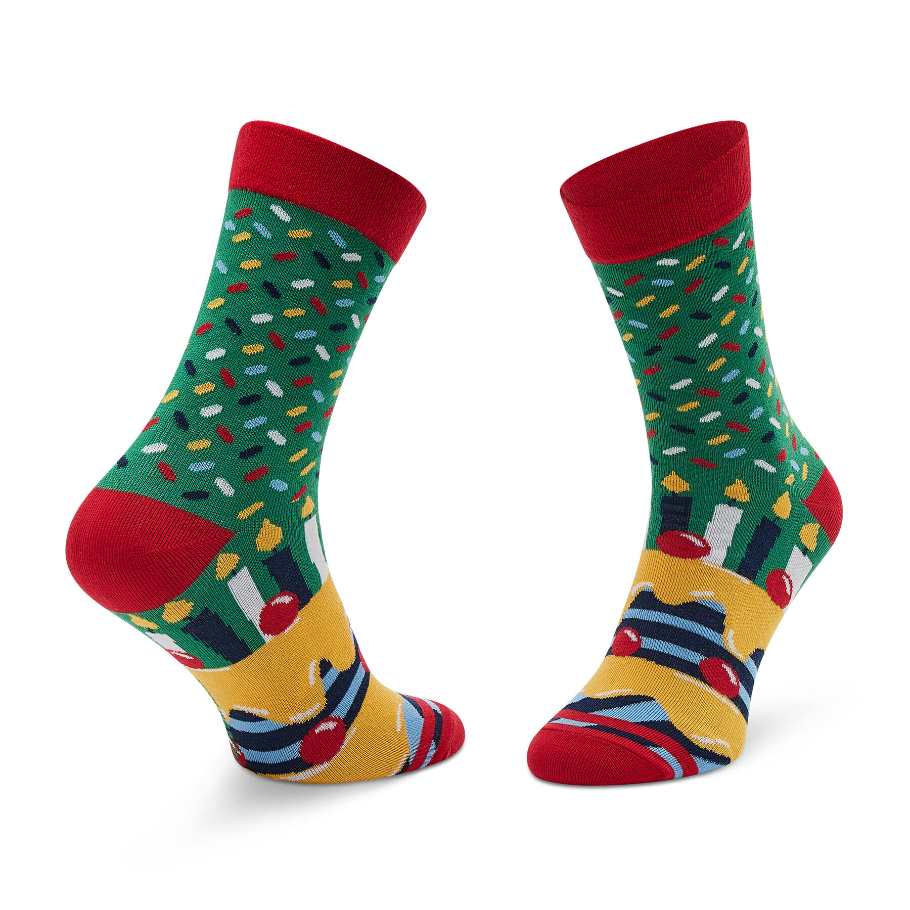 Rainbow Socks Дълги чорапи unisex Happy Birthday Цветен - Pepit.bg