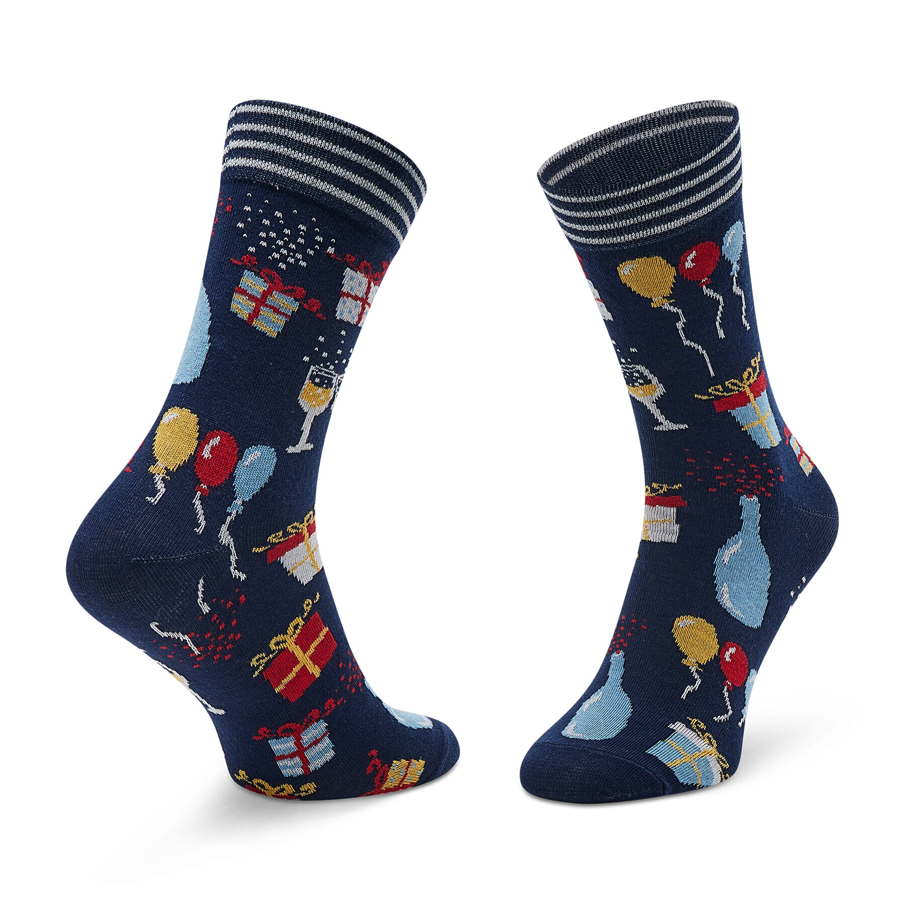 Rainbow Socks Дълги чорапи unisex Happy Birthday Цветен - Pepit.bg