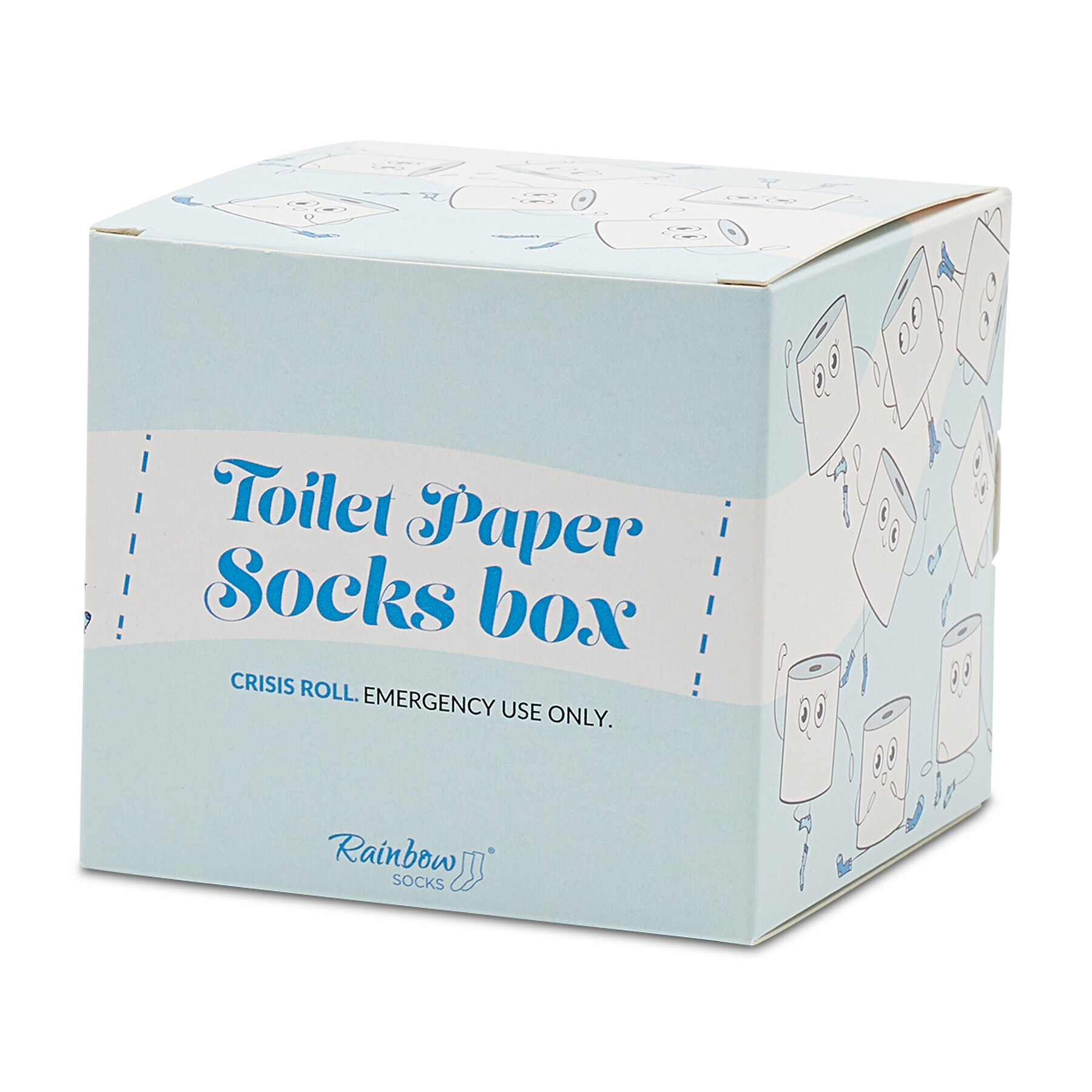 Rainbow Socks Дълги чорапи unisex Toilet Paper Socks Box Бял - Pepit.bg