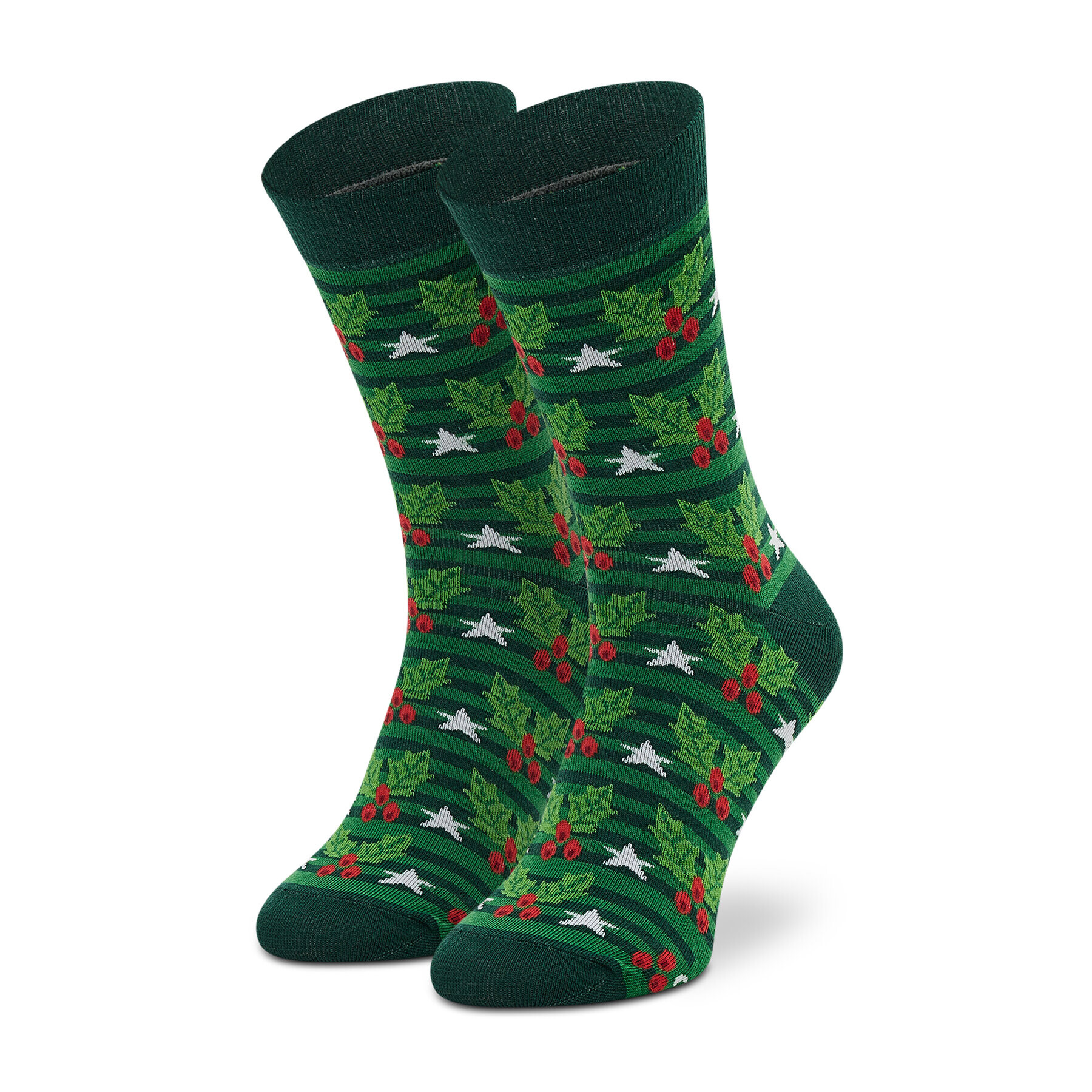 Rainbow Socks Комплект 3 чифта дълги чорапи мъжки Xmas Socks Box Stripes Pak 3 Зелен - Pepit.bg