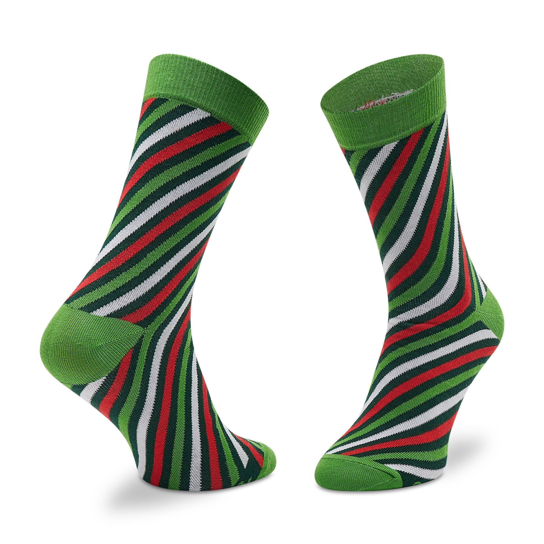 Rainbow Socks Комплект 3 чифта дълги чорапи мъжки Xmas Socks Box Stripes Pak 3 Зелен - Pepit.bg